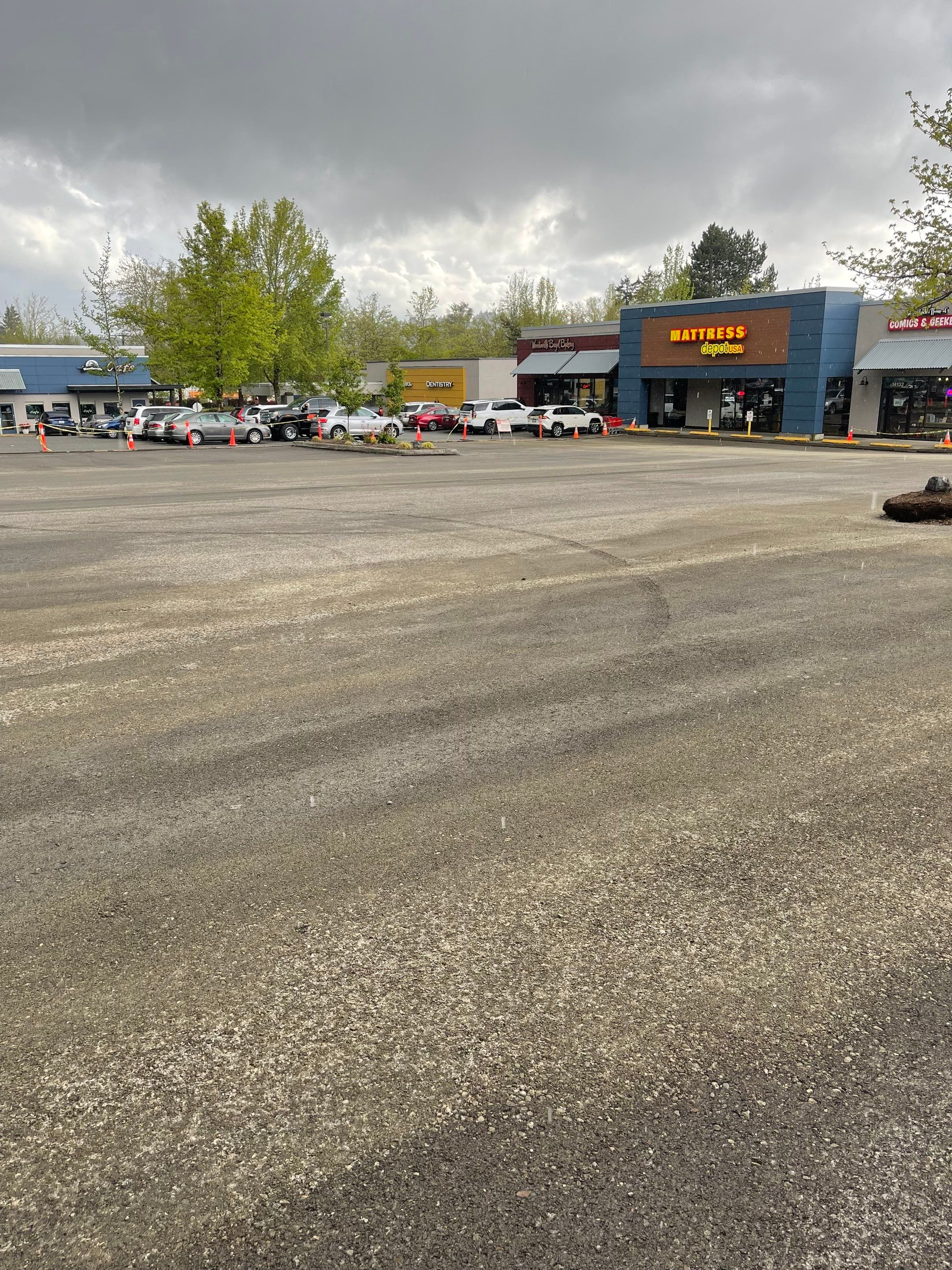 Colliers - Woodinville New Asphalt Parking Lot by Jireh Asphalt & Concrete Inc 