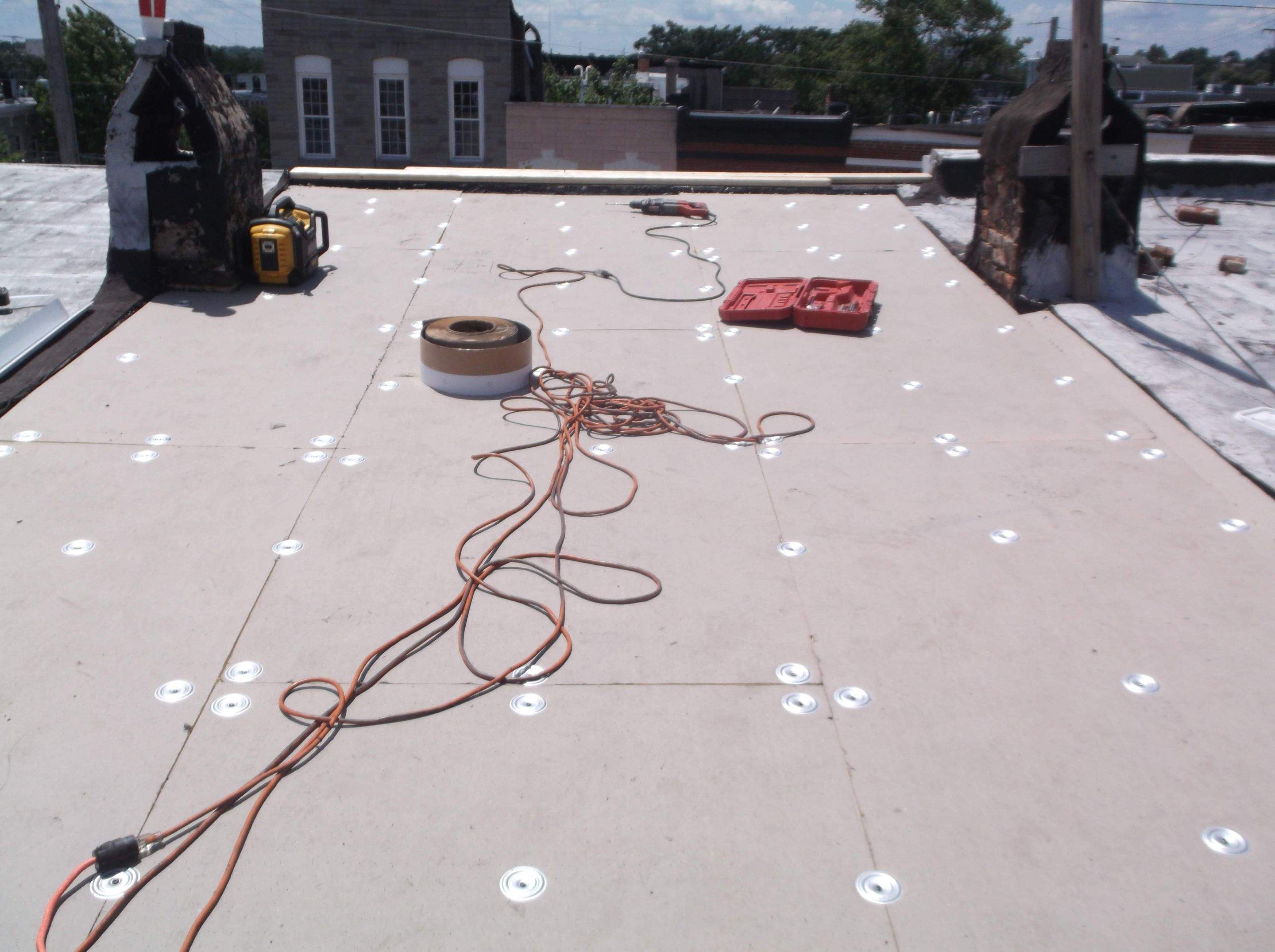 Commercial Roofing Installation using TPO by Alpha Design Services