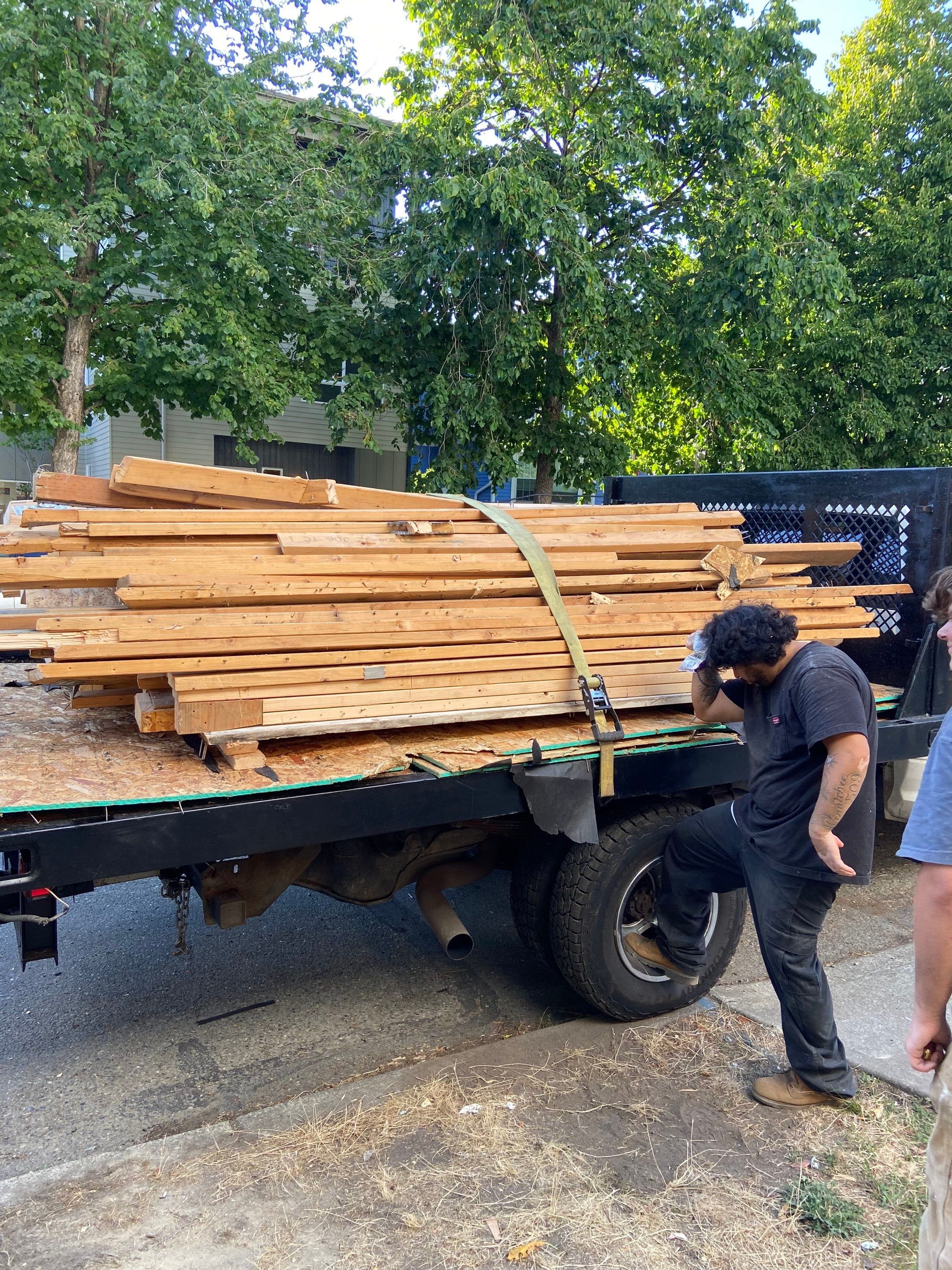 Roof tear-off and interior strip-out by Sledge Seattle