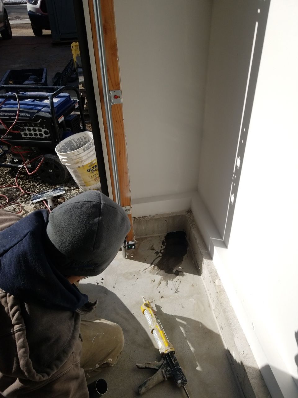 Garage Floor in Sandstone by Spectrum Painting, LLC