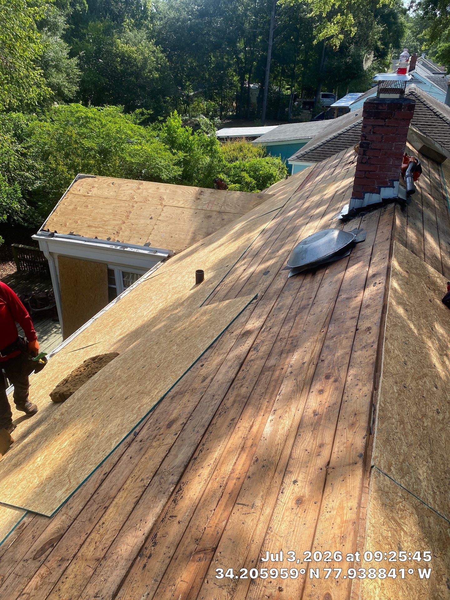 Roof Replacement Using CertainTeed Landmark Pro Shingles in Wilmington NC by RGR Construction and Roofing, LLC