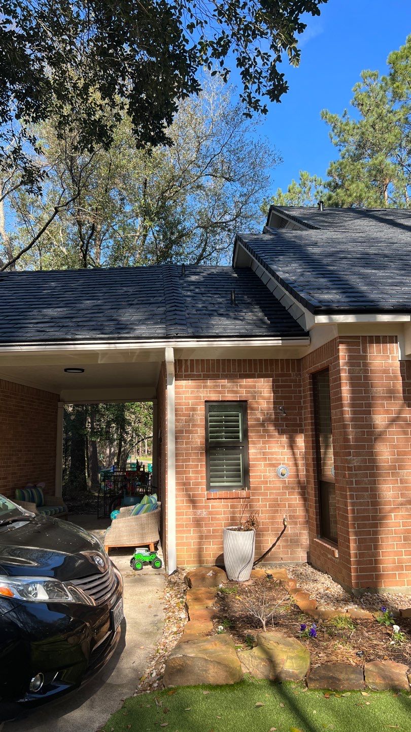 Residential Roof Replacement using Davinci Province Slate Shingles by Elite Roofing LLC