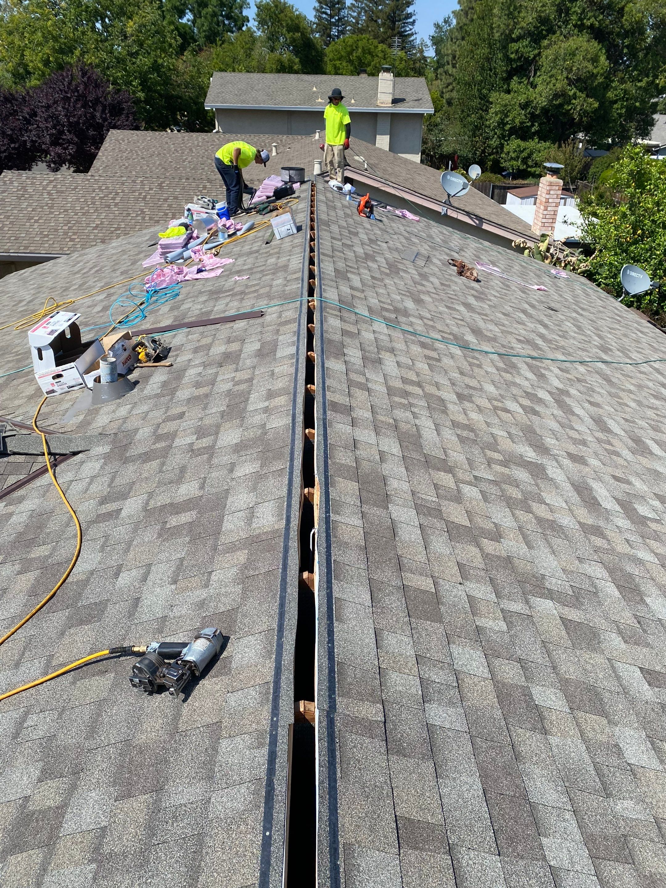 Residential Roofing Installation using Owens Corning Roofing Shingles by Byers Enterprises 