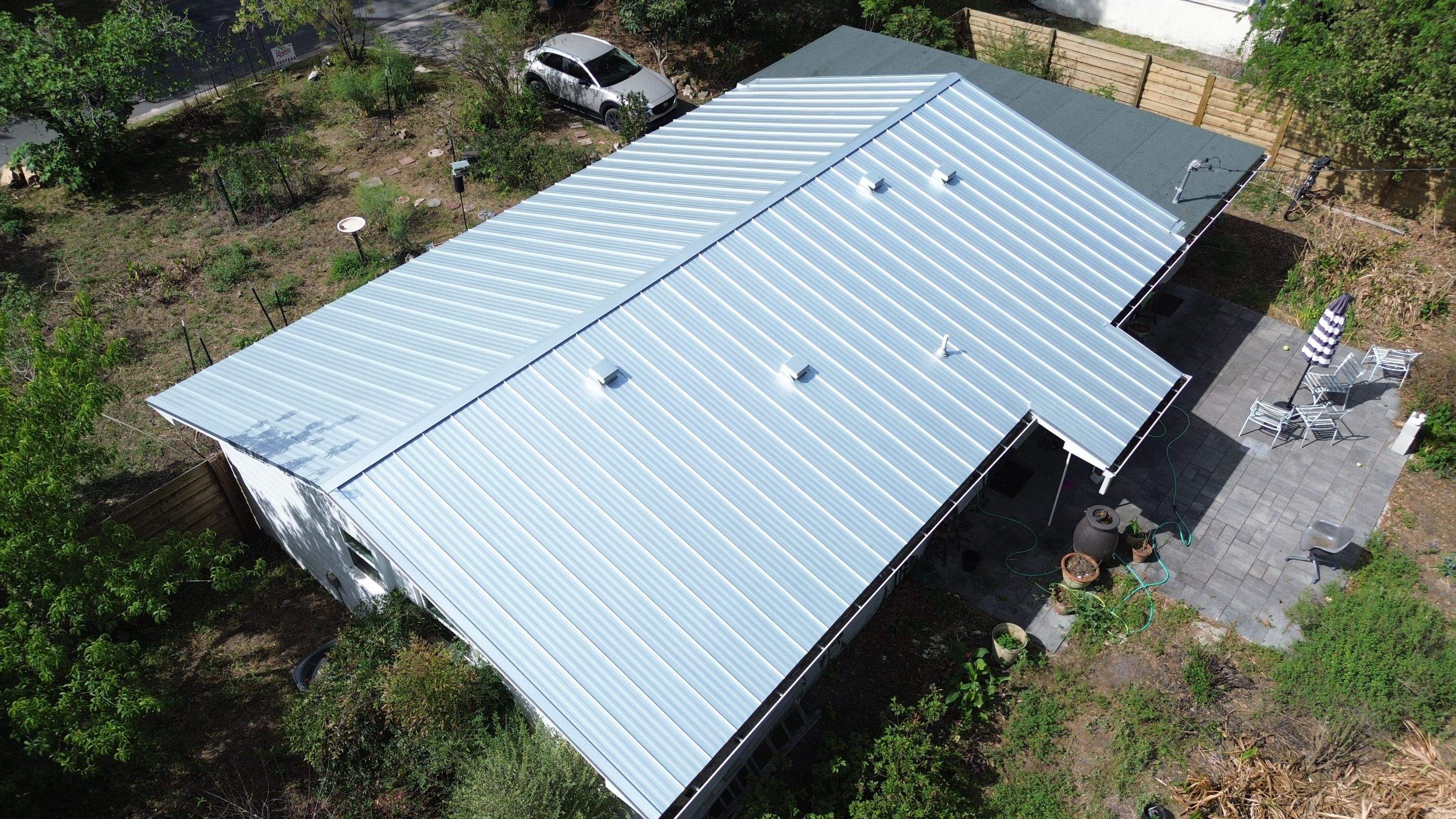 New mill finish metal roof in Gainesville, FL by Brehm Roofing