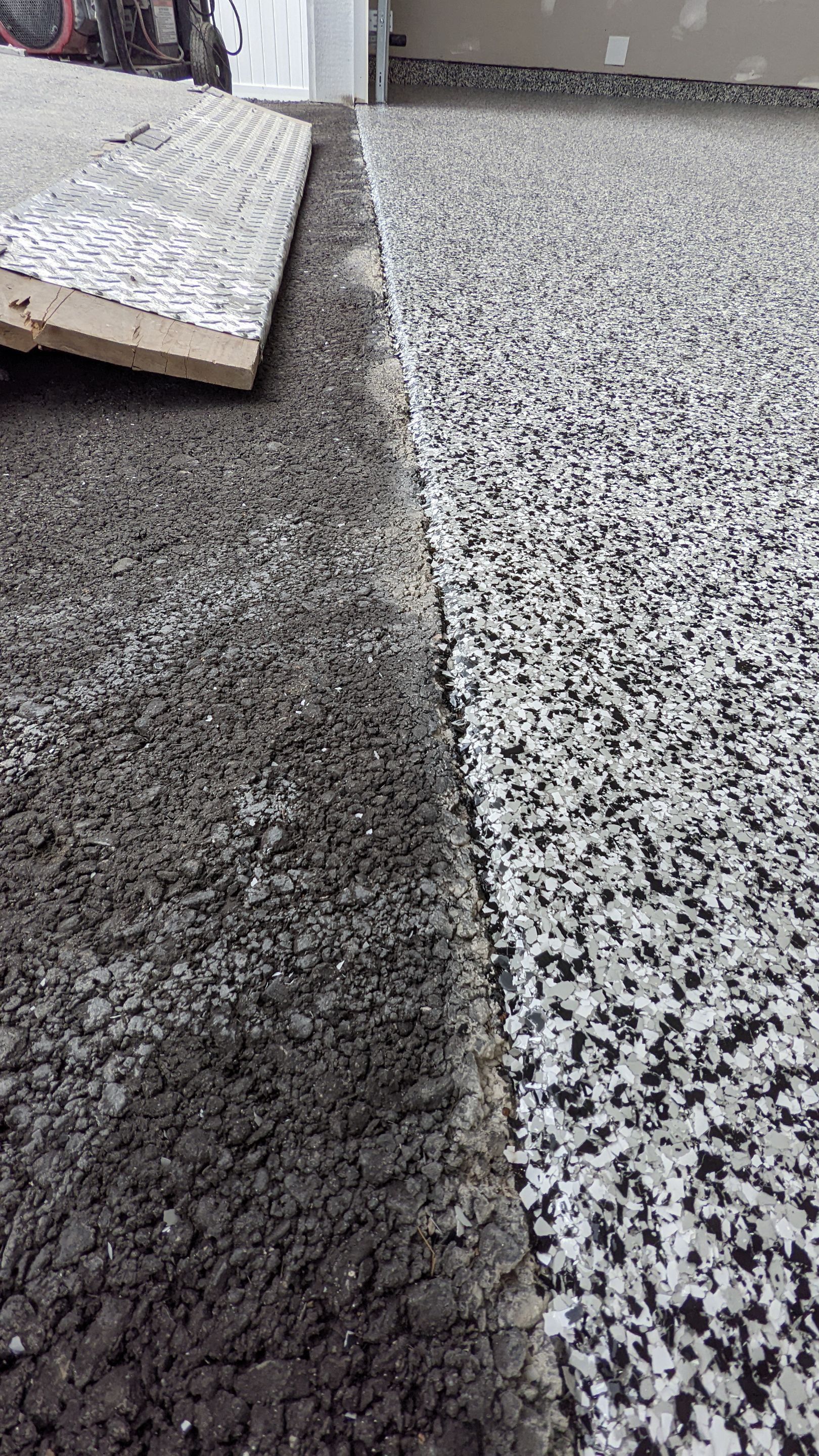 Garage Transformation using Domino by Croc Coatings, LLC