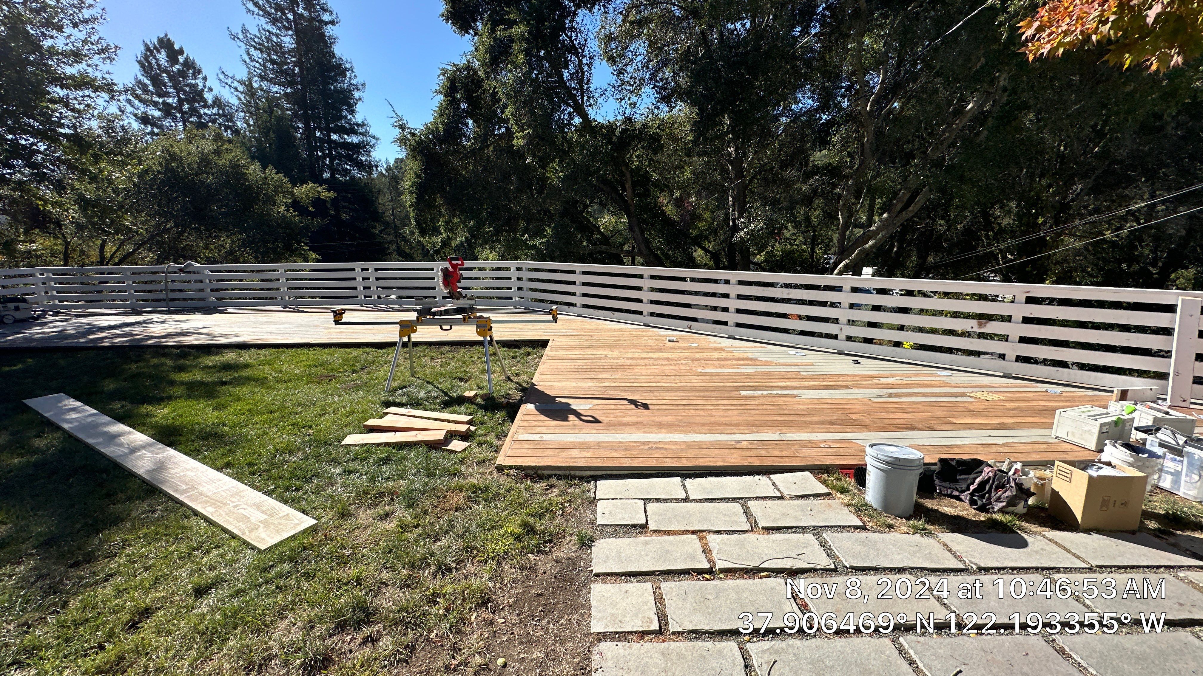 Deck Repaint using Sherwin-Williams by Herrera’s Bay Area Painting inc.