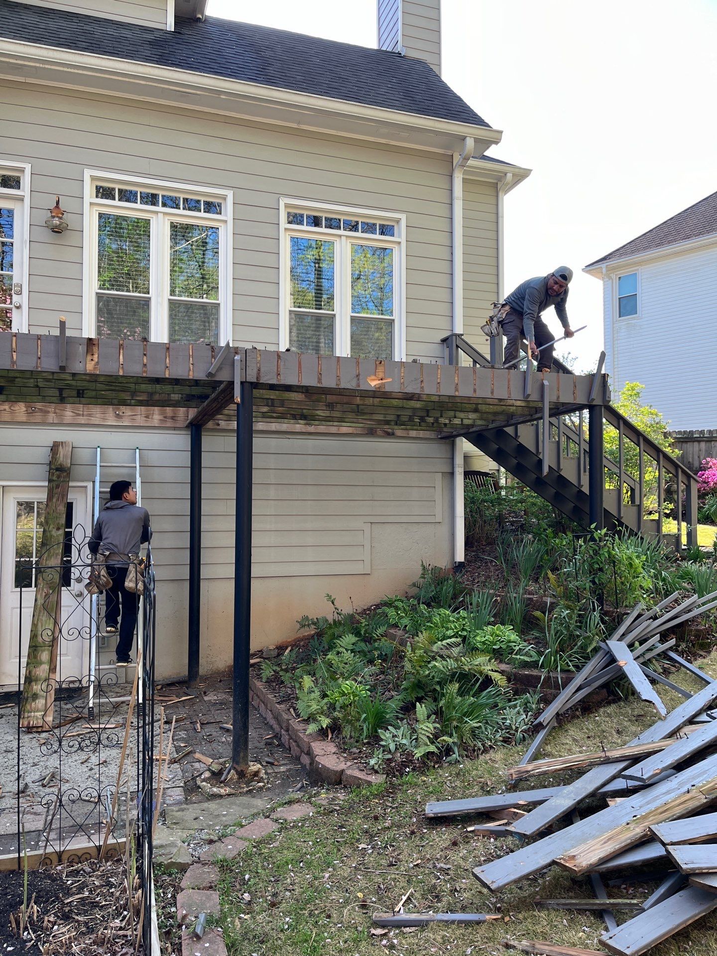 Trex Deck Build and Under Deck Install in Peachtree Corners, GA by Nelson Exteriors 