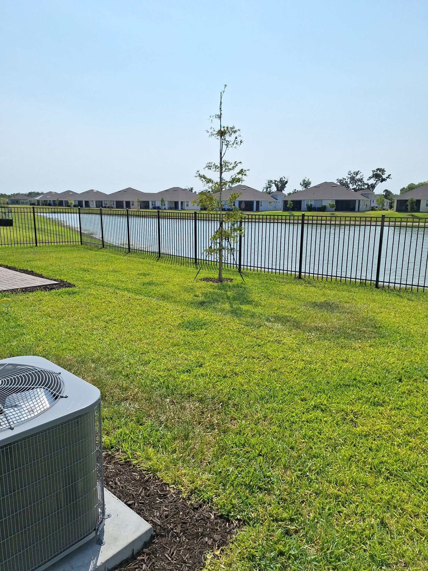 Aluminum Fence Installation using Black 3 Rail Aluminum Fence by Asap fence and gates, LLC