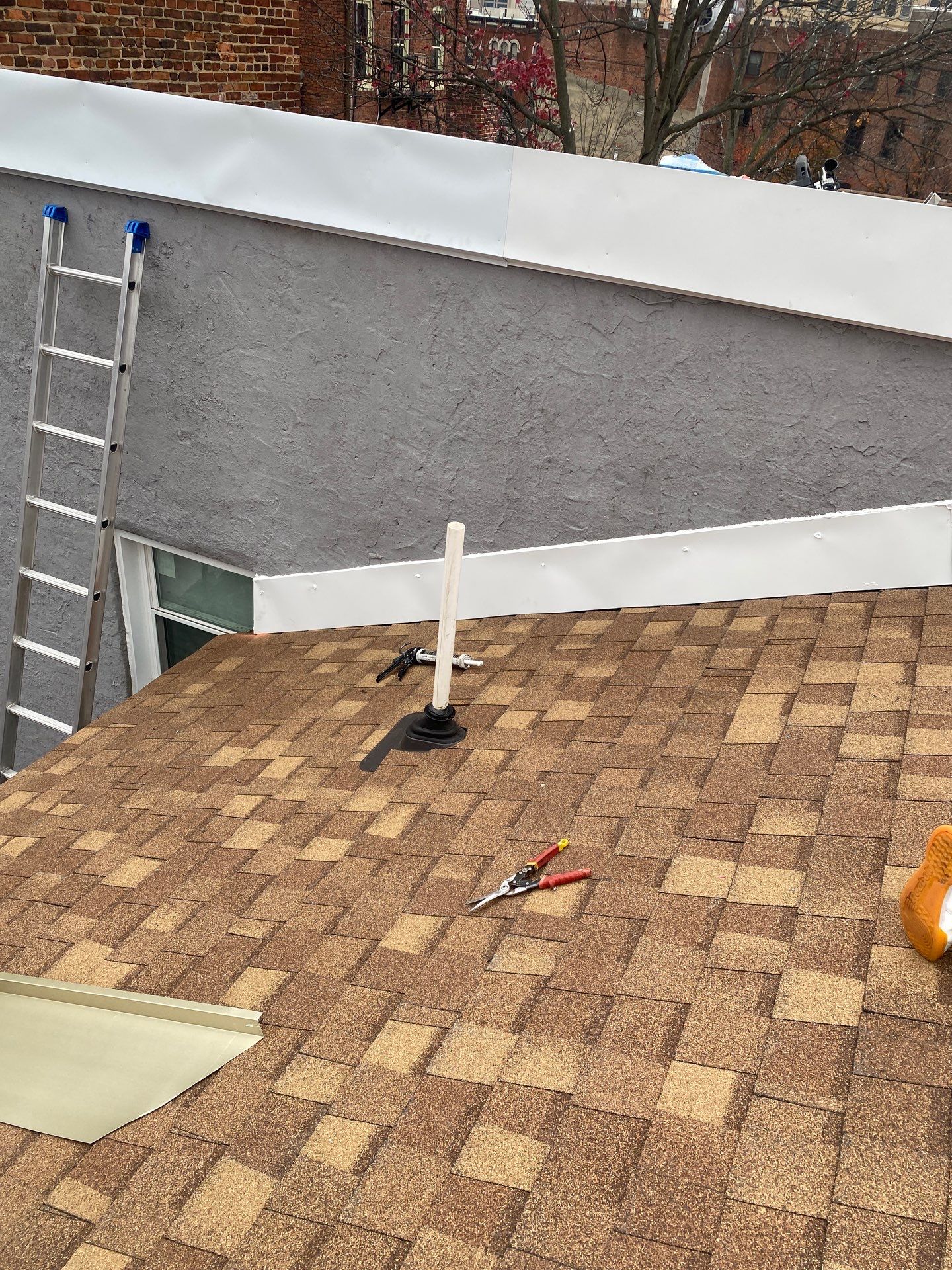 Residential Roofing Installation using Landmark Shingles by Alpha Design Services