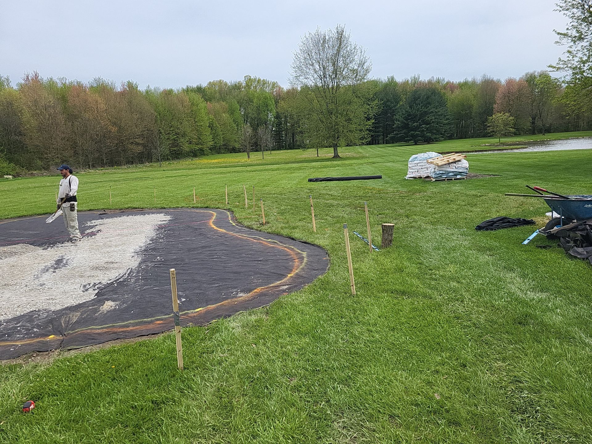 Custom Backyard Putting Green Installation in Mason, Ohio by Southwest Greens Midwest