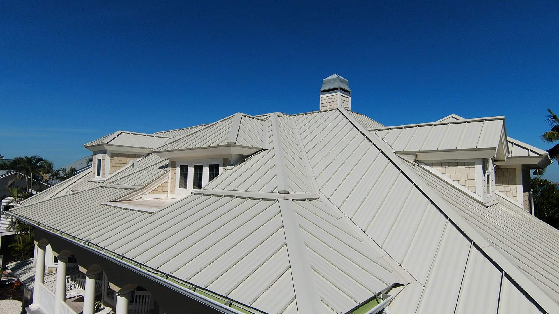 Sanibel Island Standing Seam Roof Replacement by Four Peaks Roofing