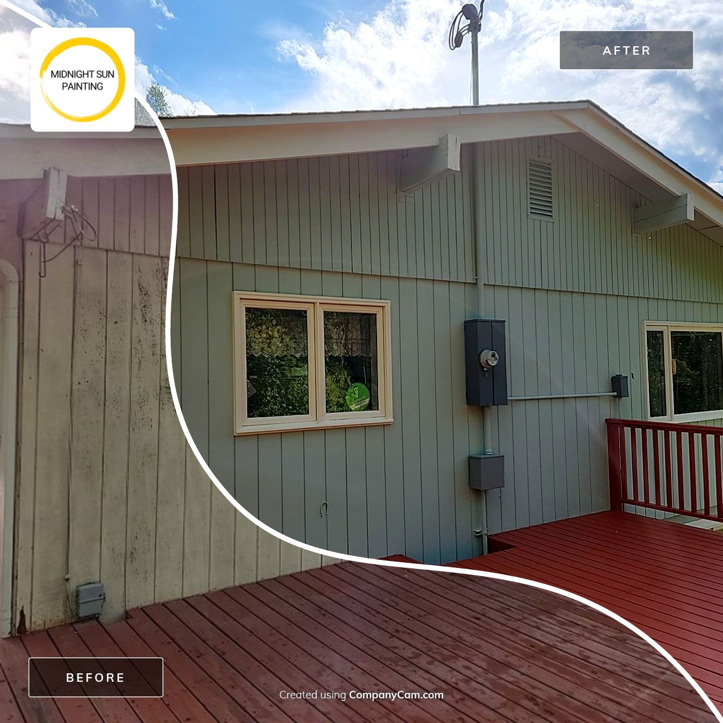 Beautiful Exterior Transformation by Midnight Sun Painting