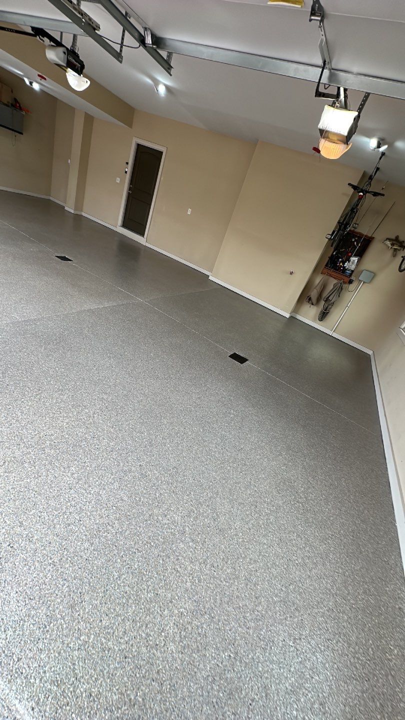 Large Patio + Garage Project in Moon Township by Floors in a Day, Inc