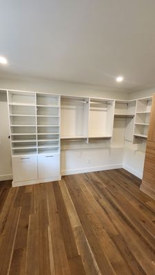 Two-Tone Walk-In Closet in Boulder