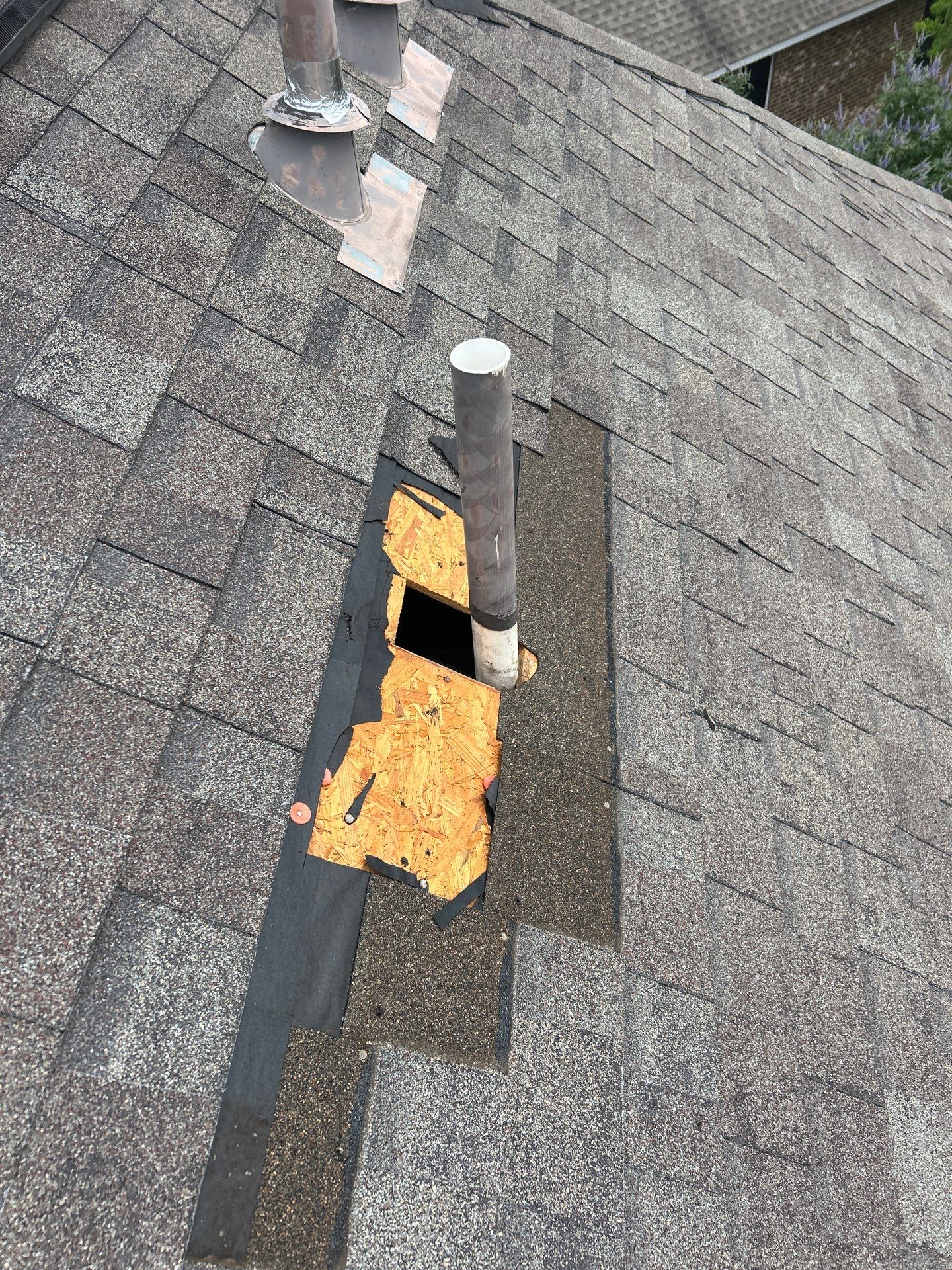 Hail Damage using Owen's Corning Duration (Lifetime) Shingles by Roof Repair Company