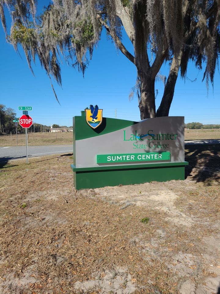 Monument Sign for Lake Sumter State College by SignCrafters
