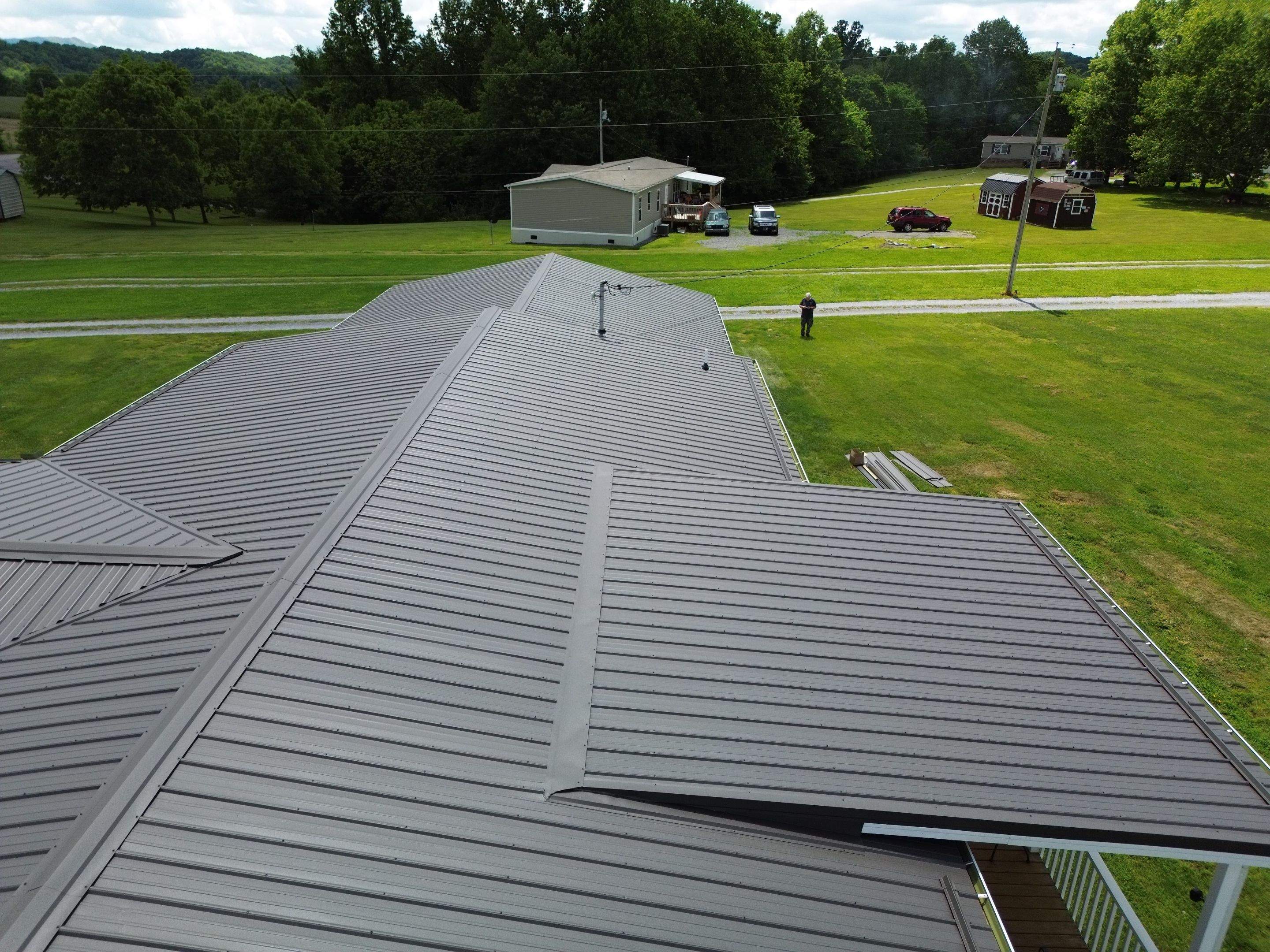 Burnished Slate Frost AG Panel by Omnia Roofing