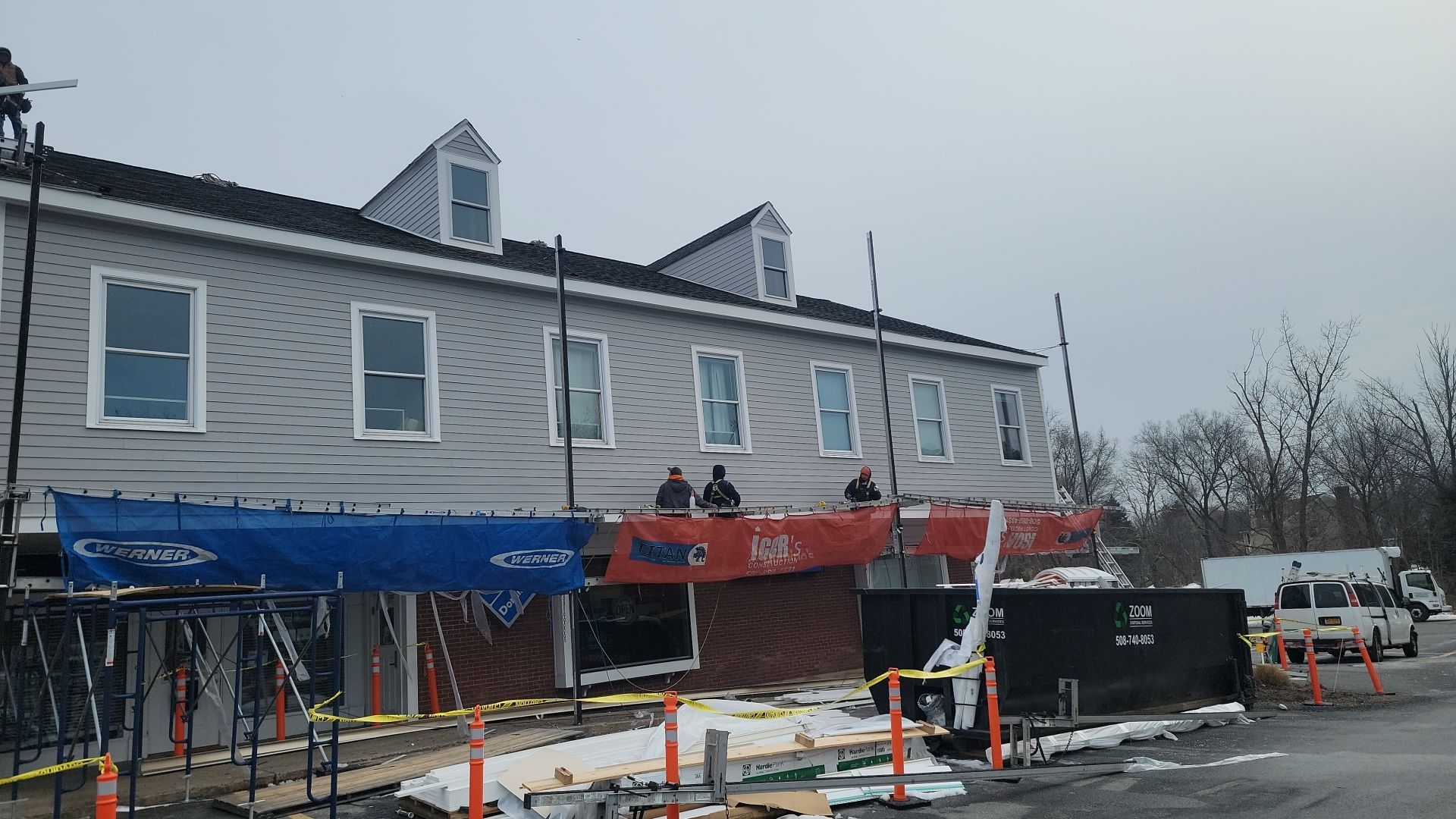 James Hardie Siding on Comercial building by UBrothers Construction