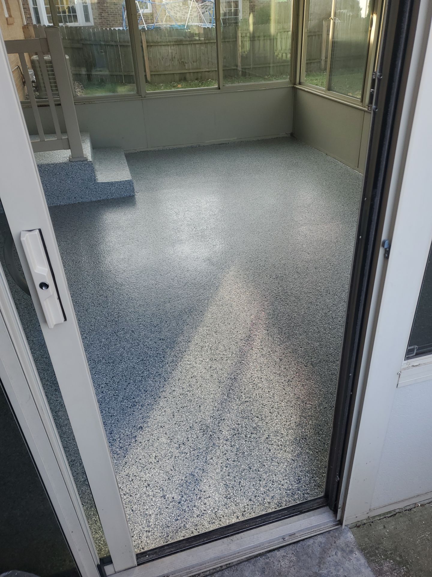 Gravel Flake Basement Floor  by Level 10 Coatings
