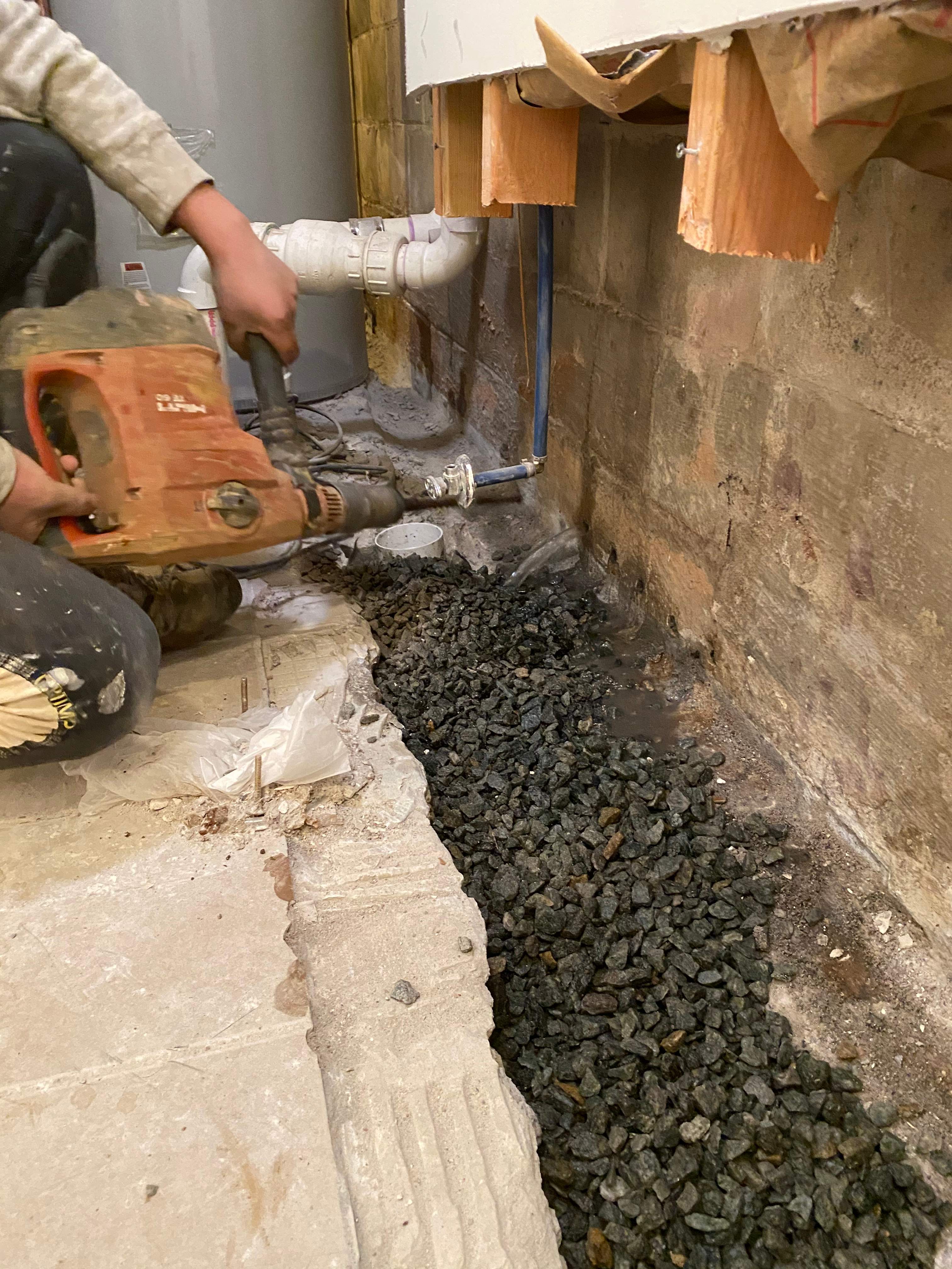 Interior French Drain Job in West Orange, NJ by Pure Service Pro, LLC 