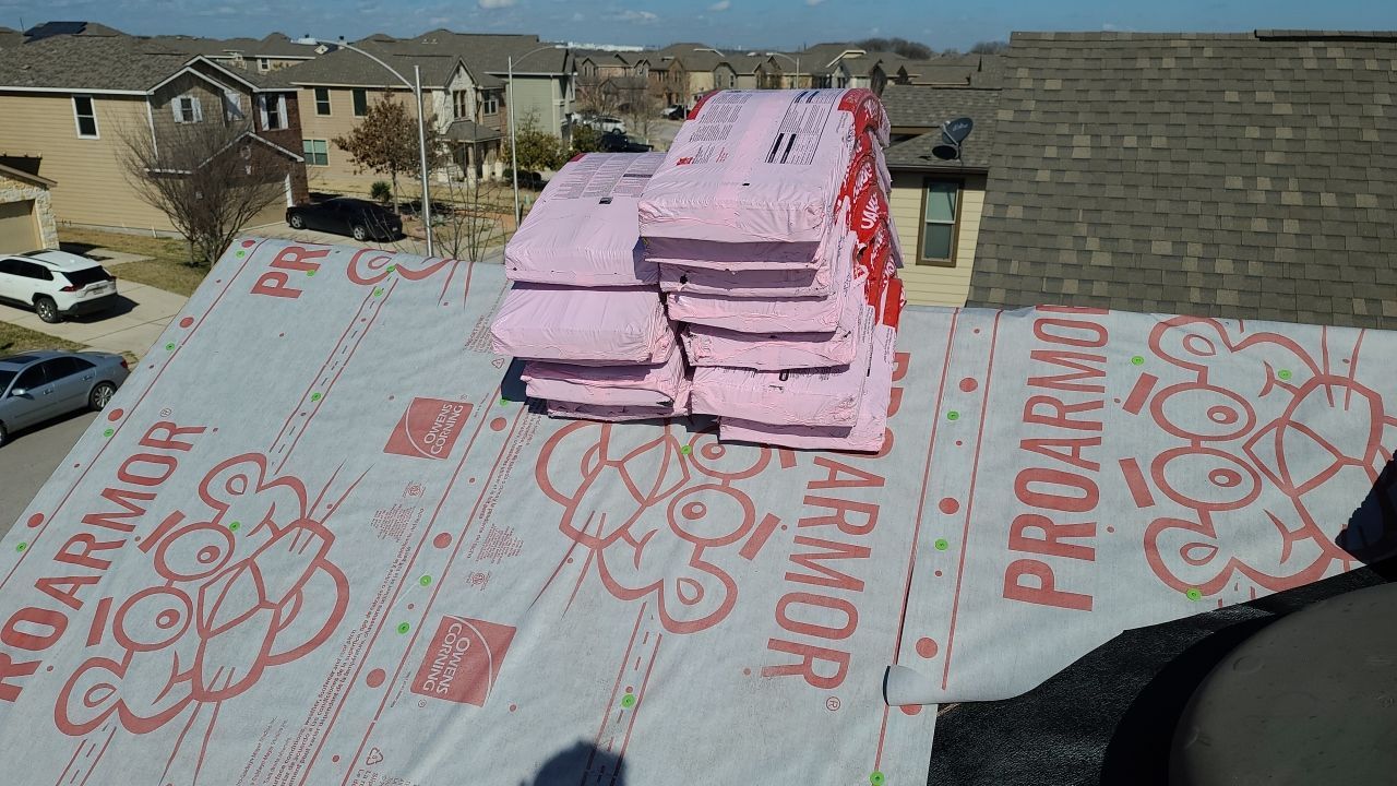 Austin Residential Roofing Replacement with Architectural Shingles and Flashing by Caliber Restoration LLC