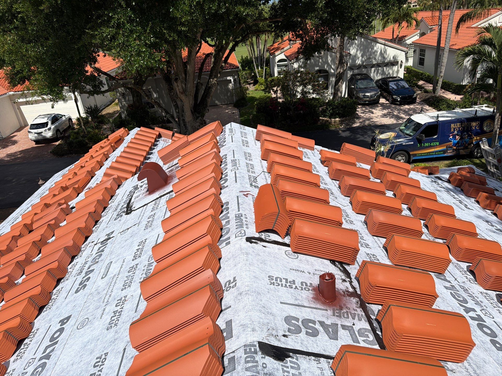 Residential Roofing Installation using Verea by BLUES BROTHERS ROOFING
