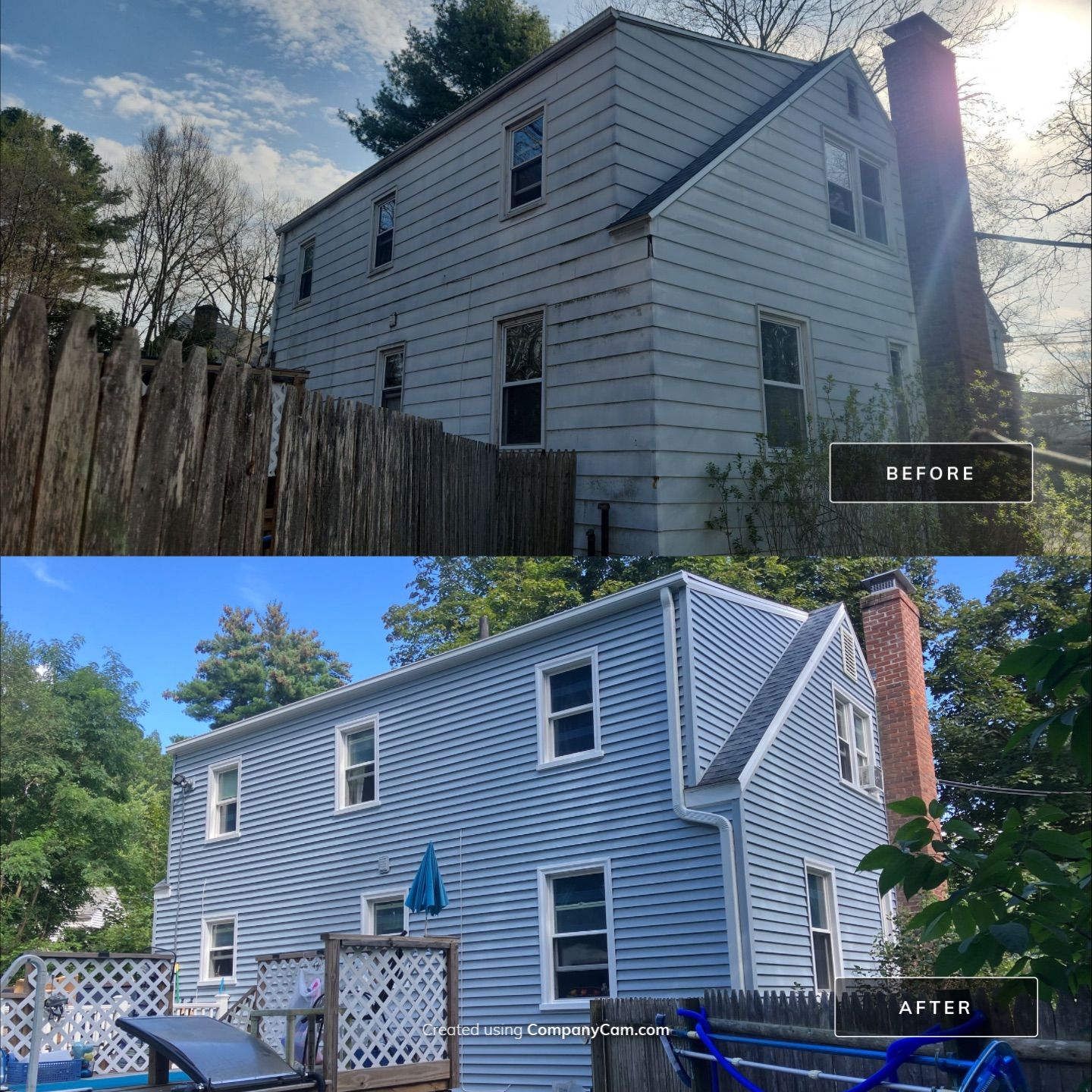 Siding using Cert. Monogram D/4 Clapboard, Oxford Blue by DiGiorgi Roofing and Siding Inc