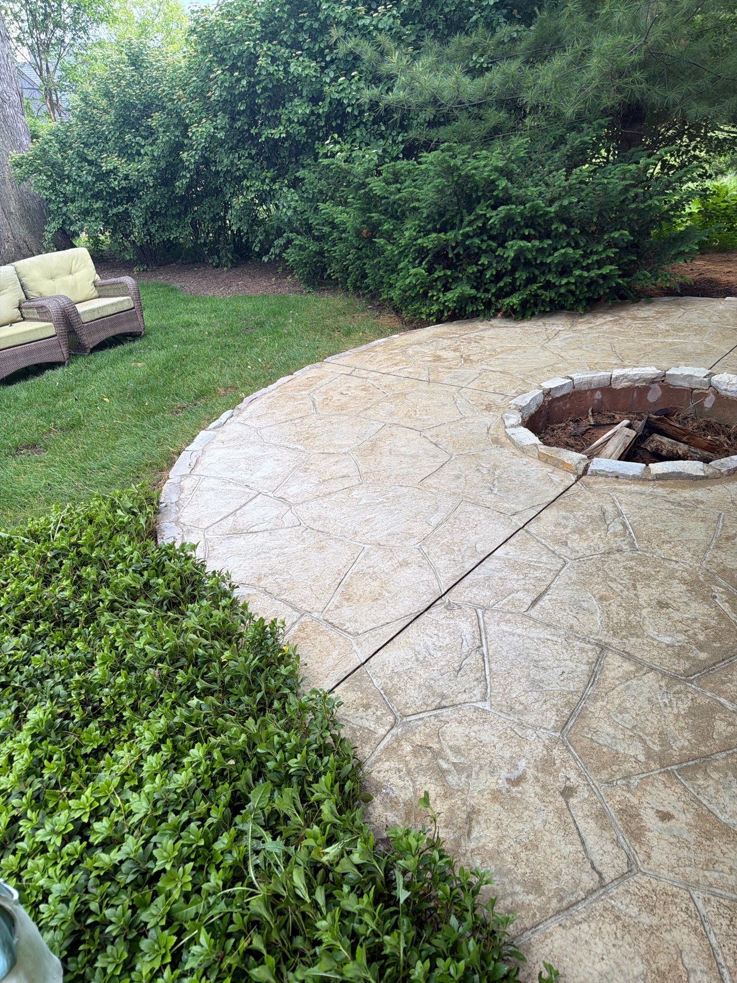 Stamped Concrete Surface Cleaning by Northern Power Washing LLC.
