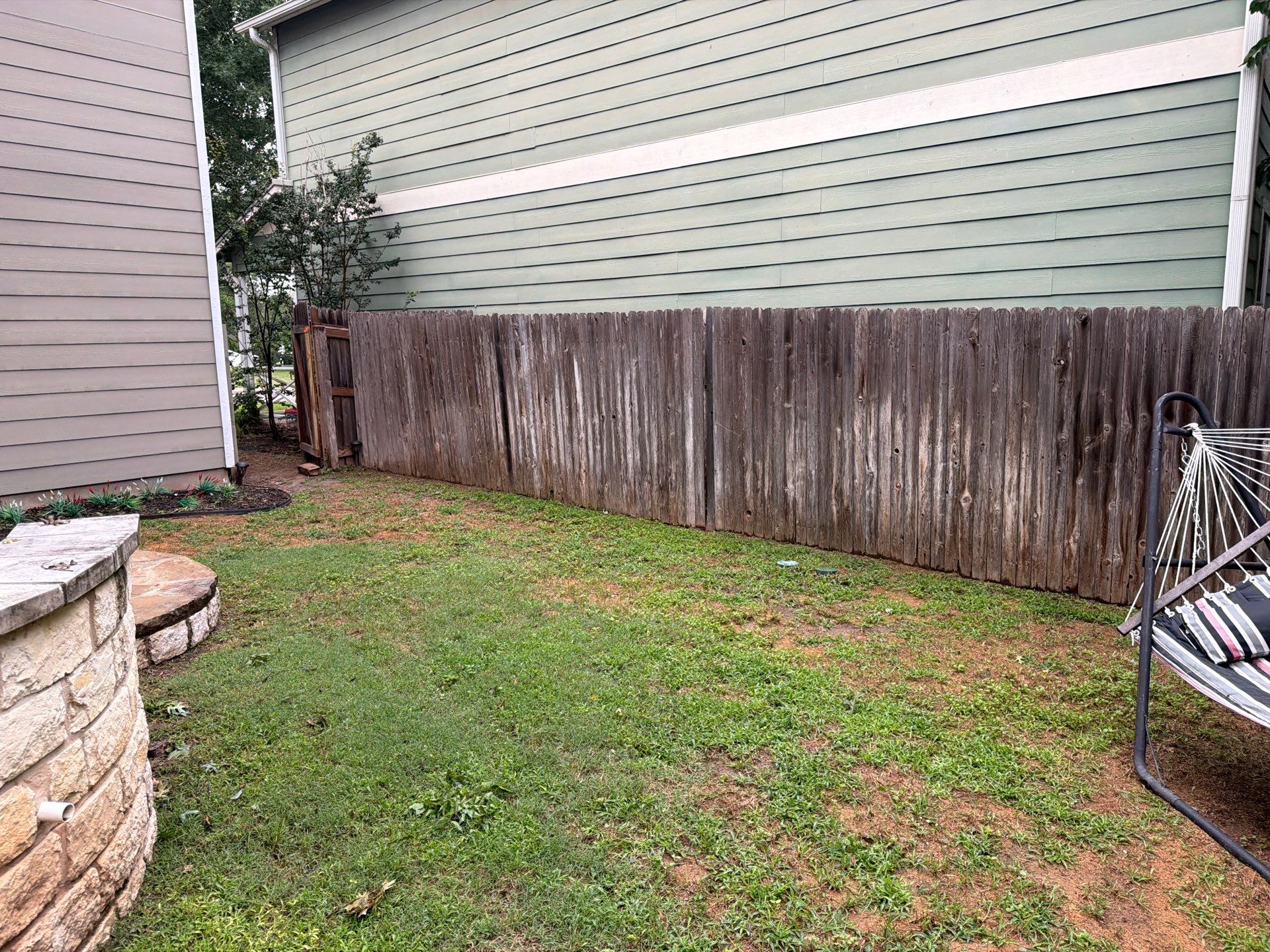 Custom Cedar Privacy Fence Replacement and Staining in Georgetown by Rhino Home Care