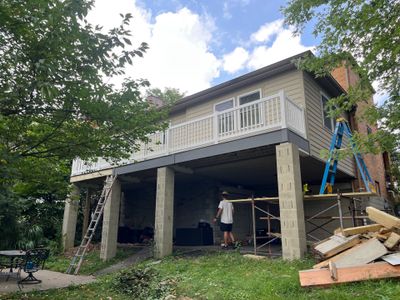 Timbertech Custom Deck Build and Sliding Door Replacement in Pittsburgh
