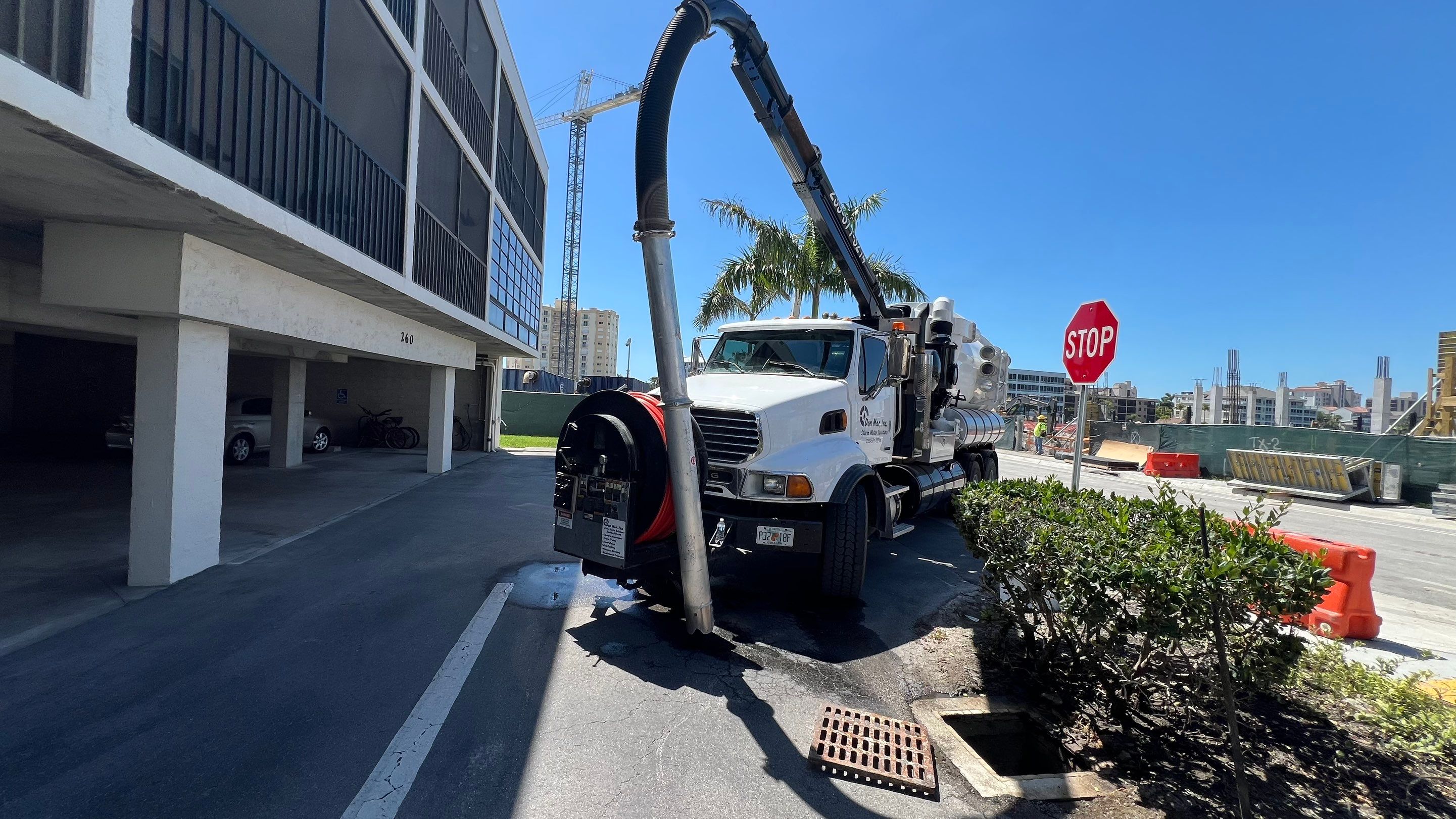 Naples Condo Catch Basin Cleaning by APS Power & Water