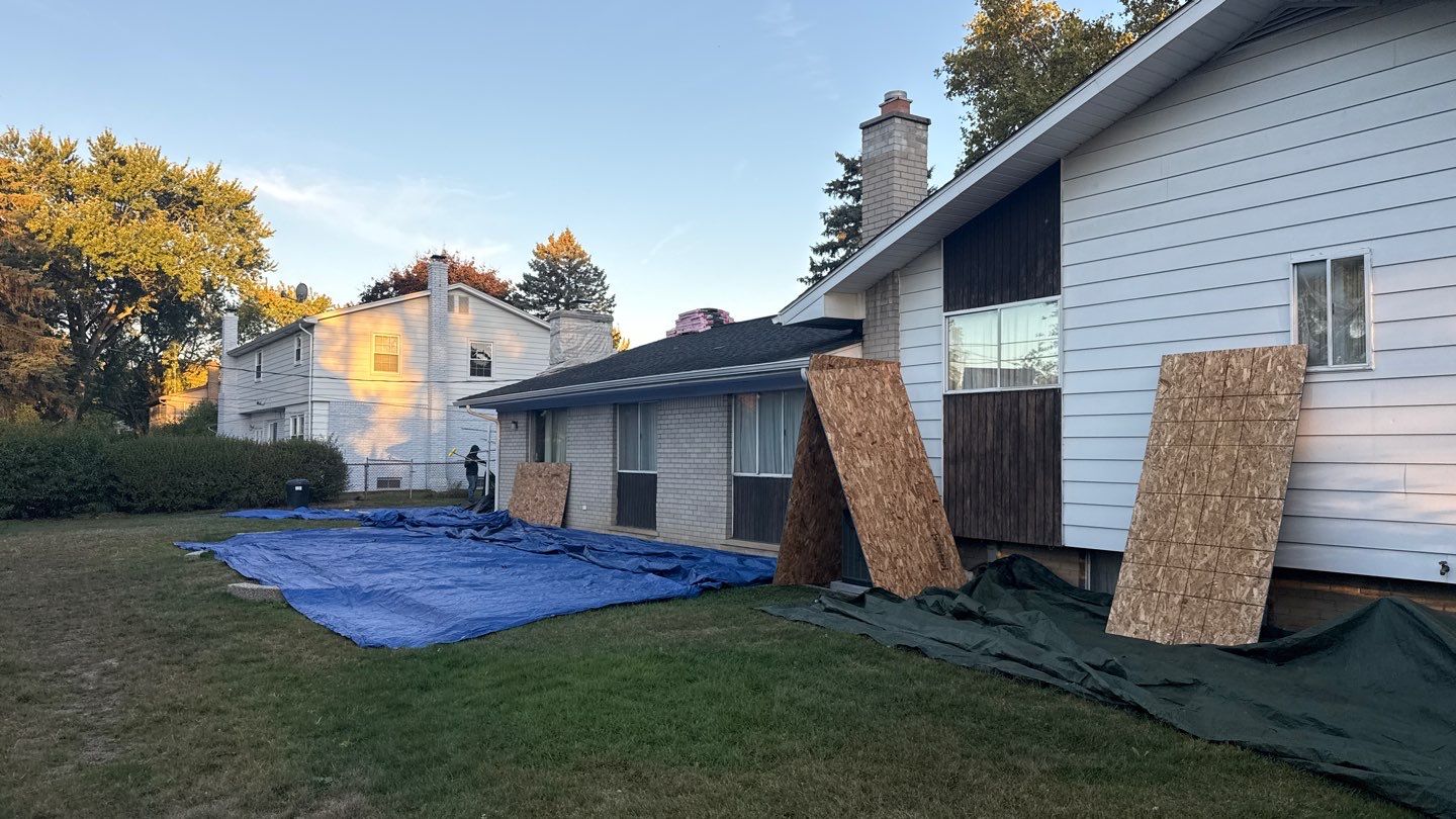 Roof Replacement using Owens Corning Williamsburg Grey by 180 Contractors