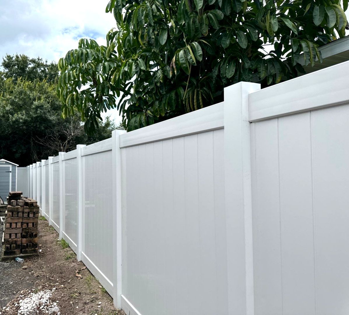 Vinyl Privacy Fence using 6Ft White Vinyl Privacy Fence by Asap fence and gates, LLC
