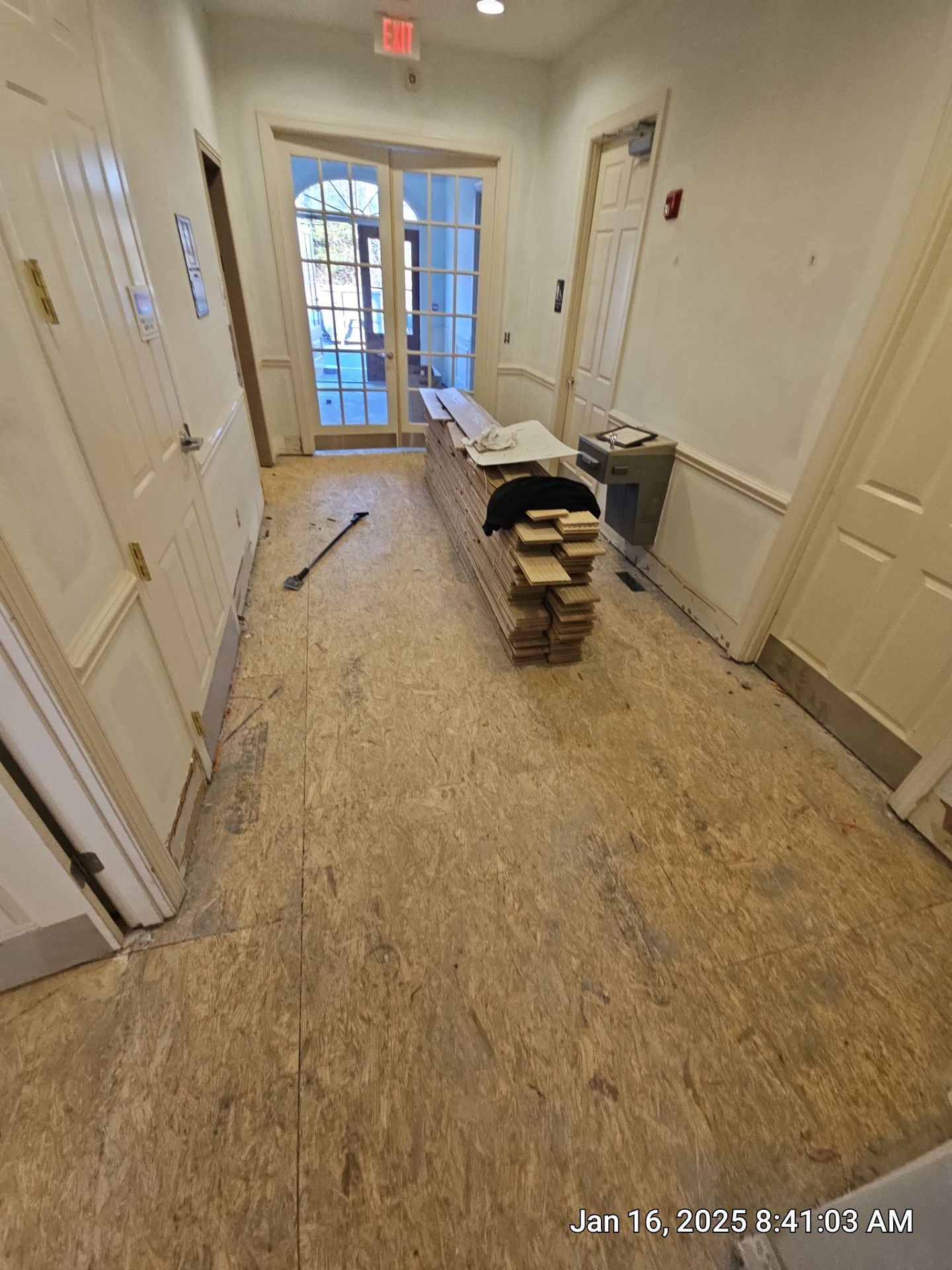 New hardwood floors for an office building by Footprints Floors of Nashville