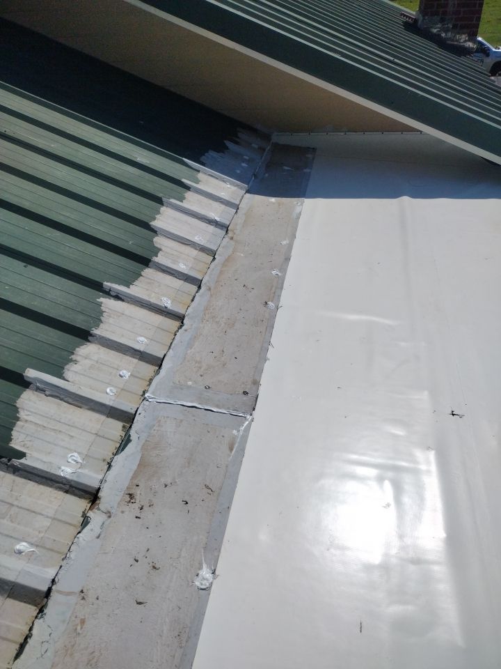 Residential Flat Roof Replacment: IB PVC by Hostetler Roofing