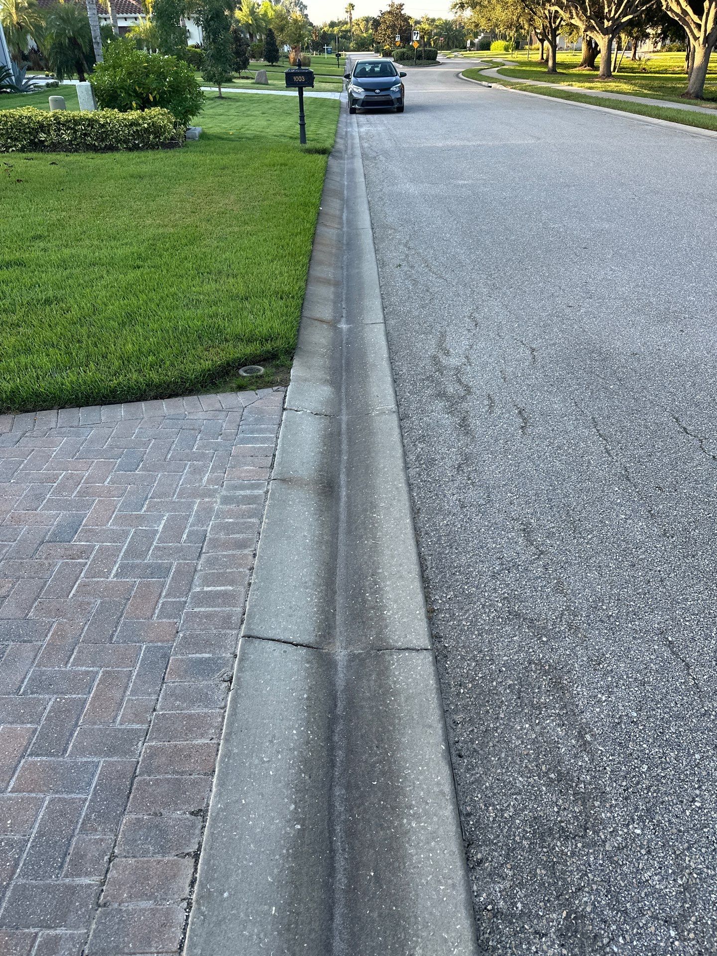 Paver Driveway Cleaning in Winding River Community, Bradenton, FL by Sunshine AquaWash