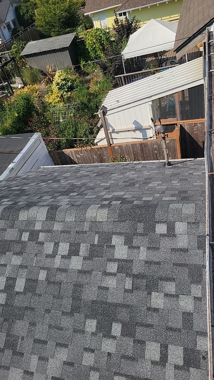 Residential Roofing Installation using IKO Dynasty (Color: Summit Grey) by Orezona Building & Roofing Company, Inc.