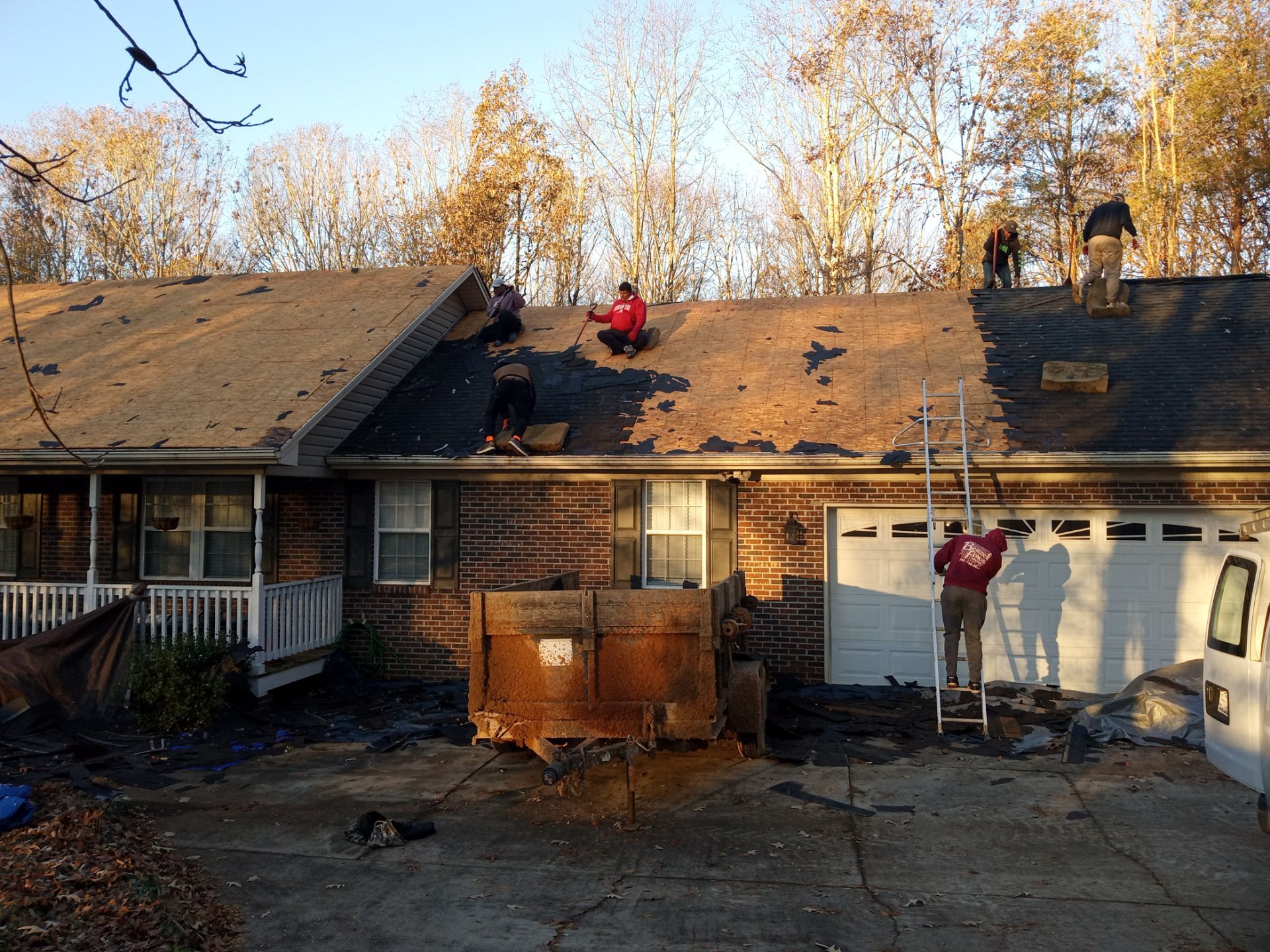 Residential Roofing Installation using Architectural shingles by BROCK BUILDERS 