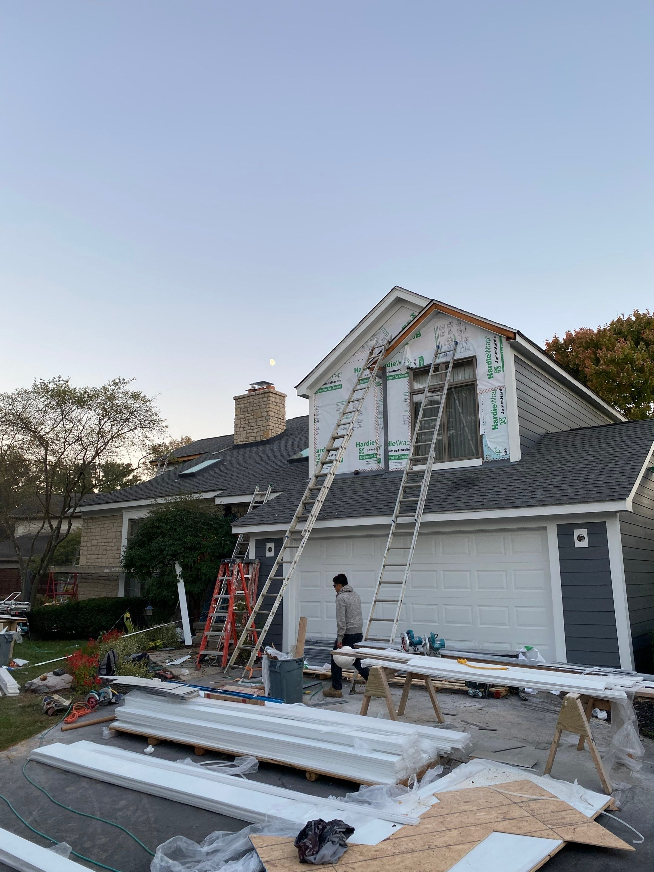 Siding Installation using James Hardie Fiber Cement Lap Siding by Best Exteriors Inc