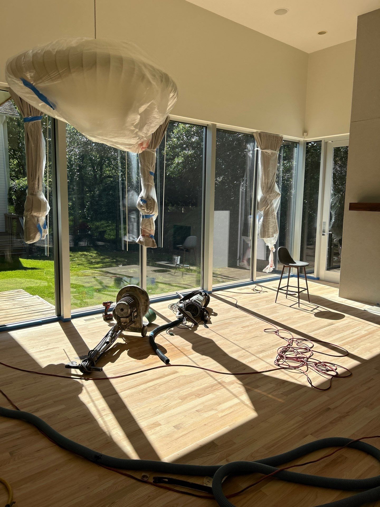 Natural Red Oak floor refinish by Footprints Floors of East Atlanta