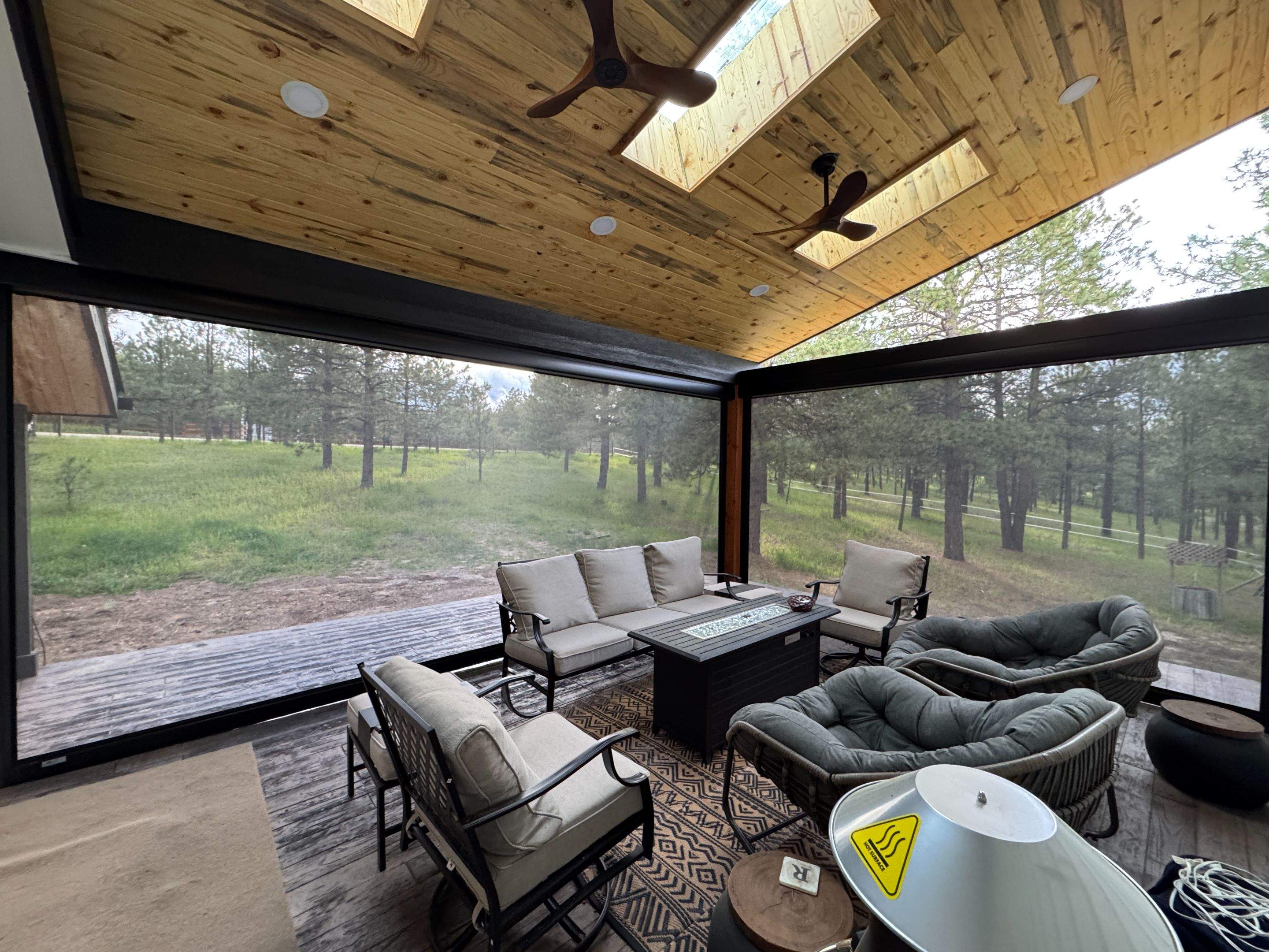 Motorized Screens using Progressive MagnaTrack Screens by Outdoor Solutions Colorado