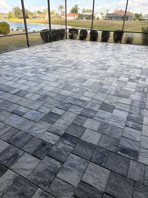 Paver Sealing and Restoration for Screened Lanai in Sun City Center