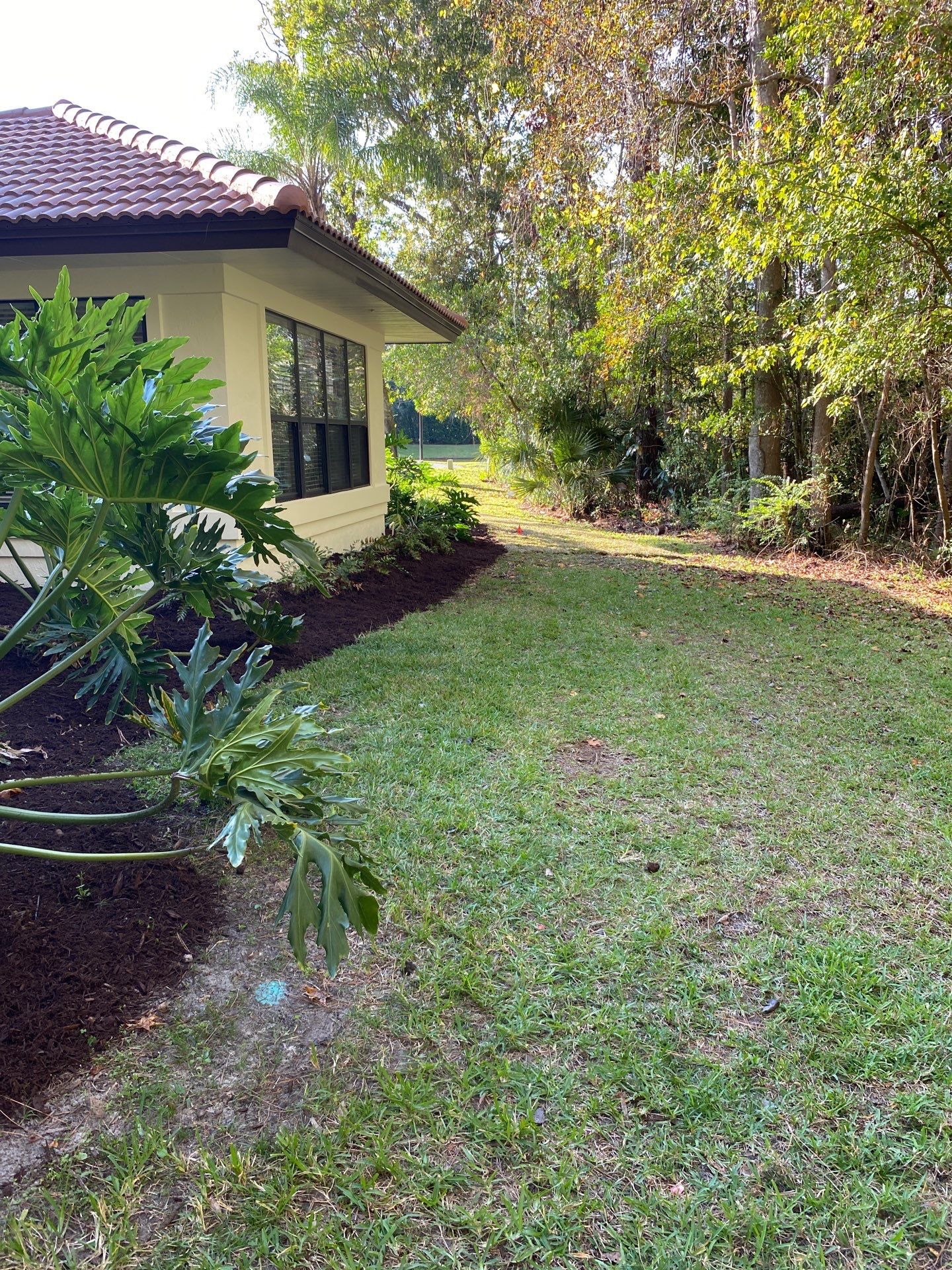 Deerwood Residence | Sod Repair & Mulch Installation  by ProGreen Services