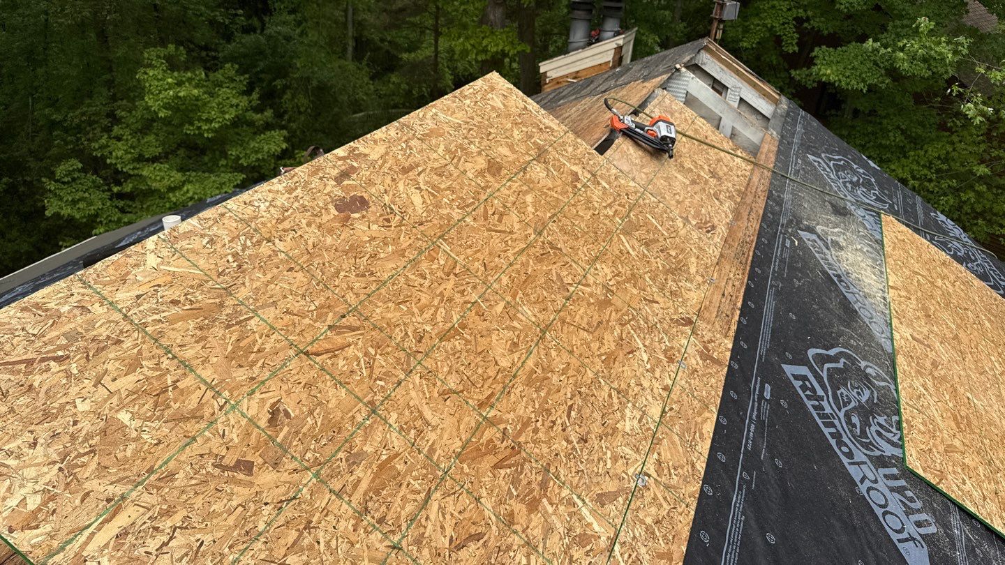 Roof Replacement using Owens Corning Desert Rose by 180 Contractors