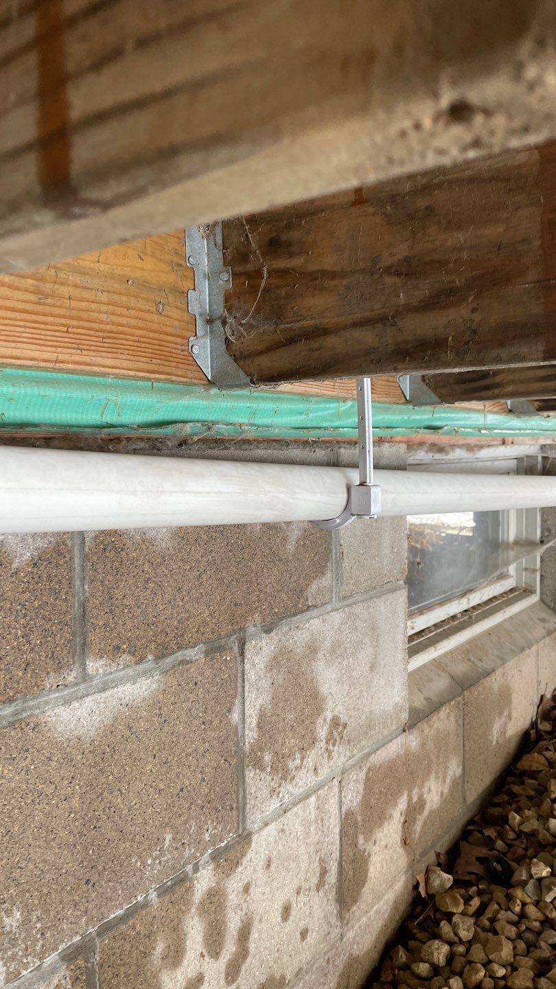 Drain tile for Kael in New Brighton by Waterproofing Northeast