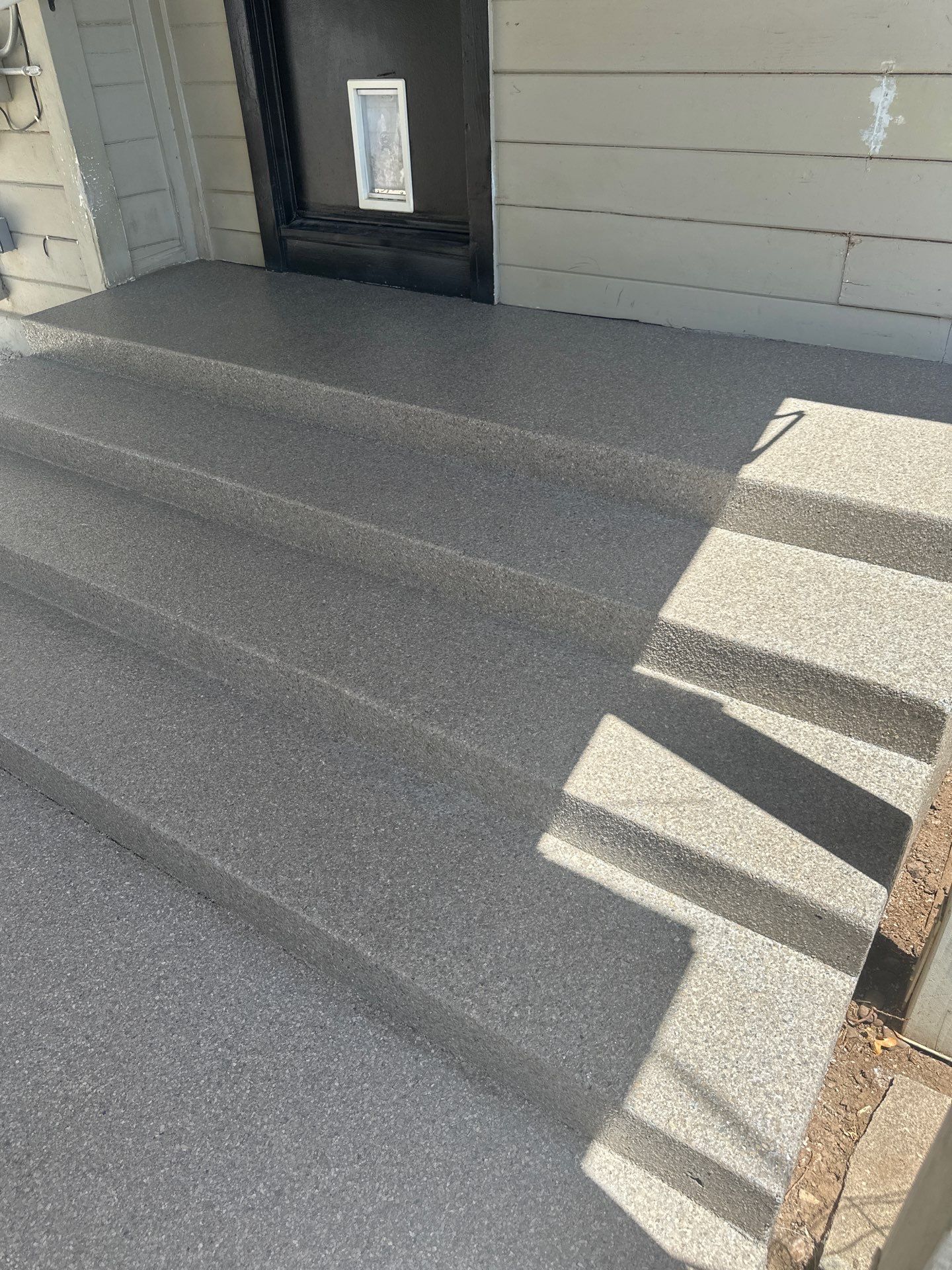 Obsidian Polyurea Coating for Atascadero Porch and Steps by MGP Coatings