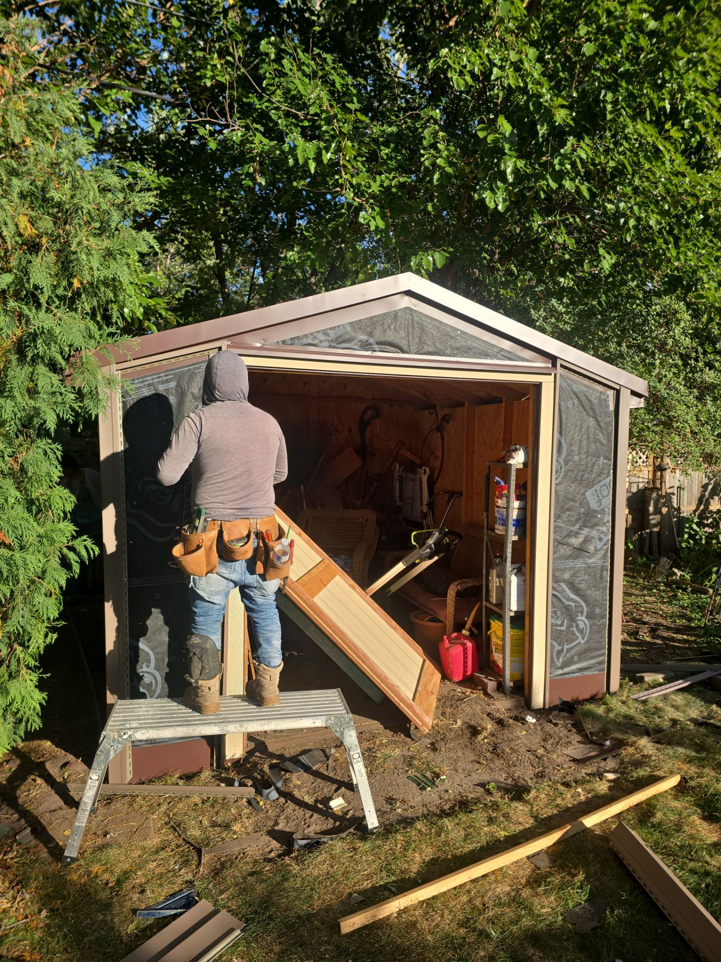 Shed Transformation – Roof & Exterior Upgrade by Johnny Five Construction 