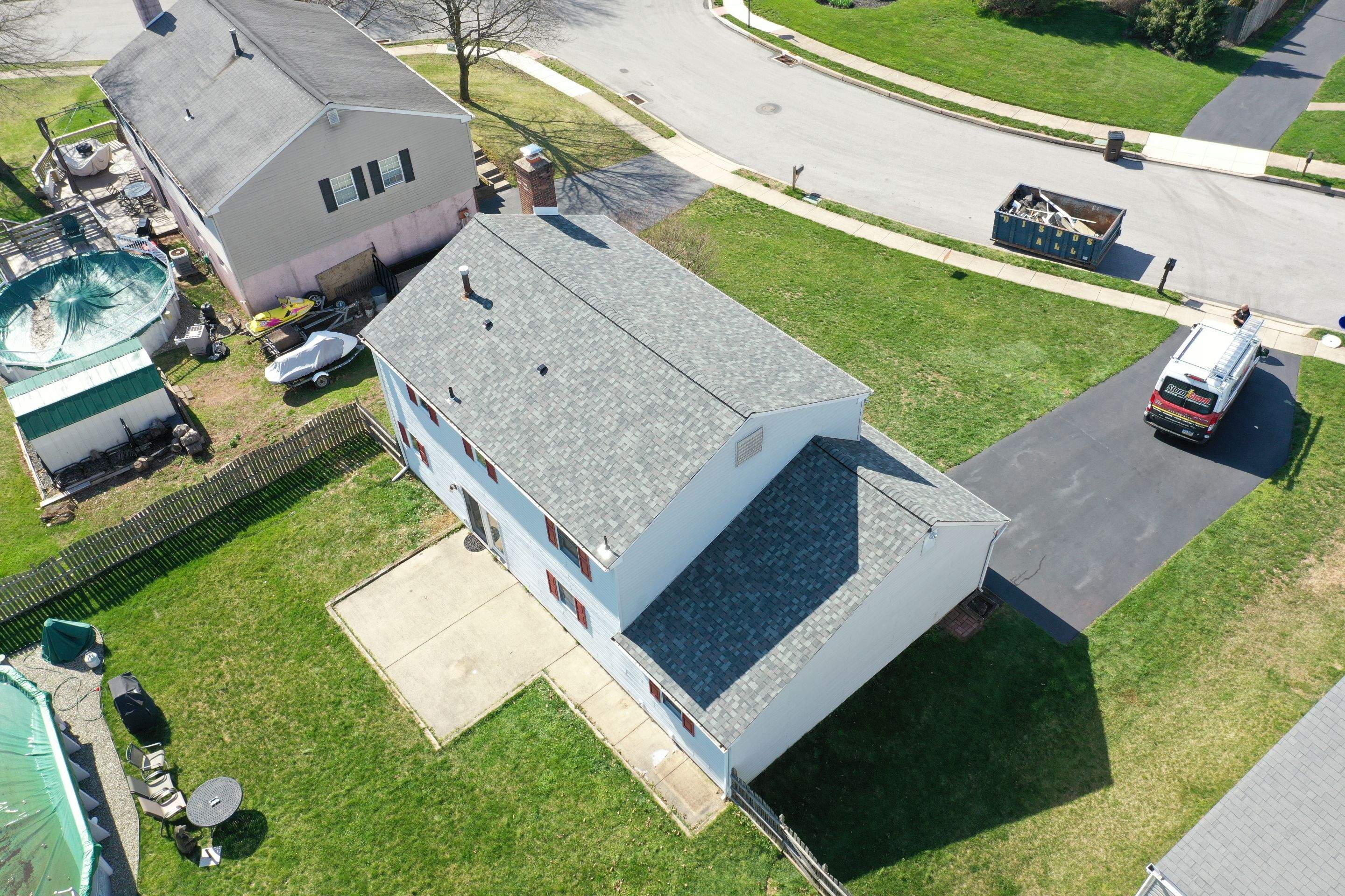 Roofing Installation using CertainTeed Landmark Pro - Max Def Colonial Slate by Storm Guard of Ches-Mont PA