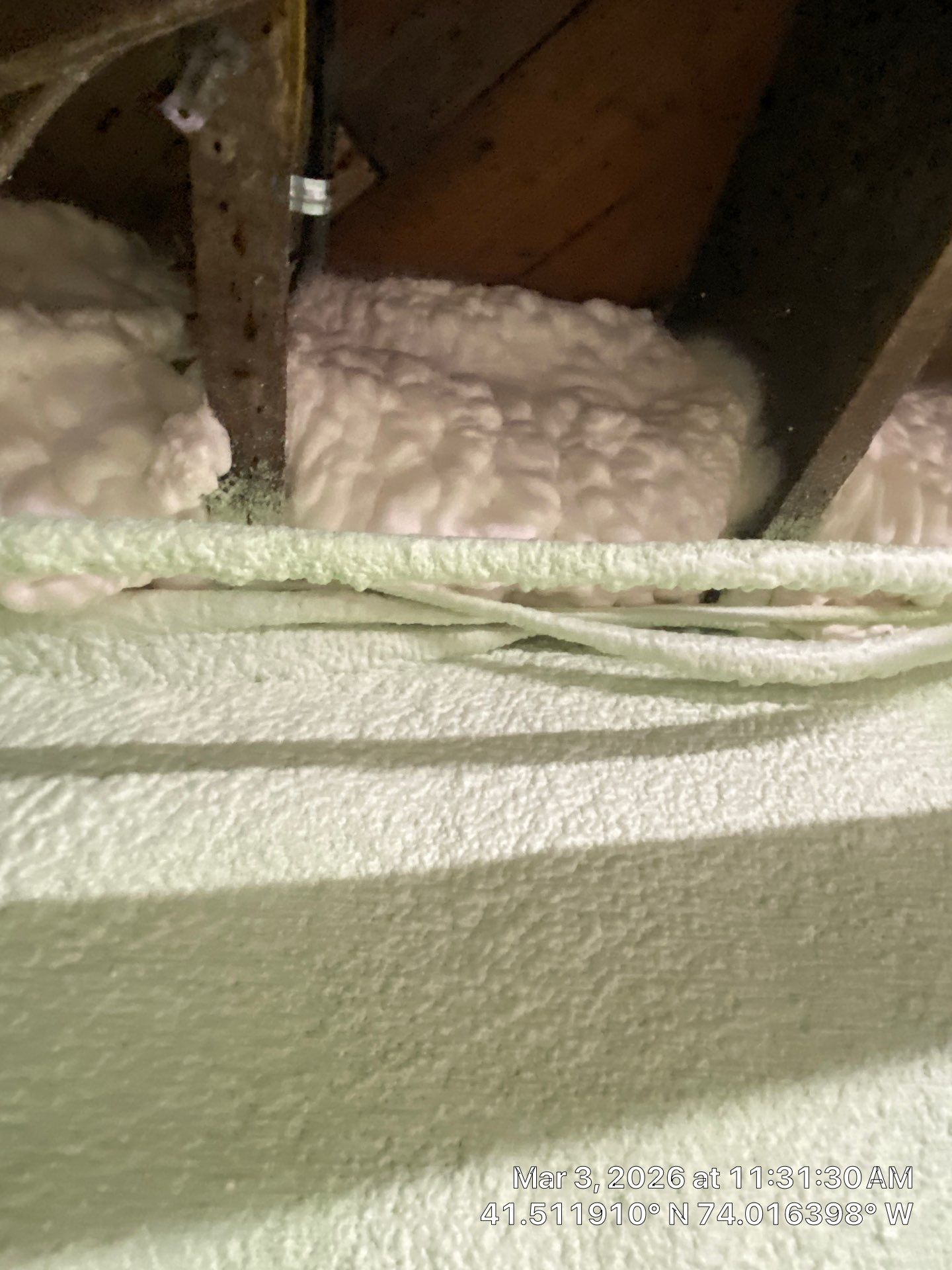 Attic Insulation using open cell spray foam by NYS Foam & Energy