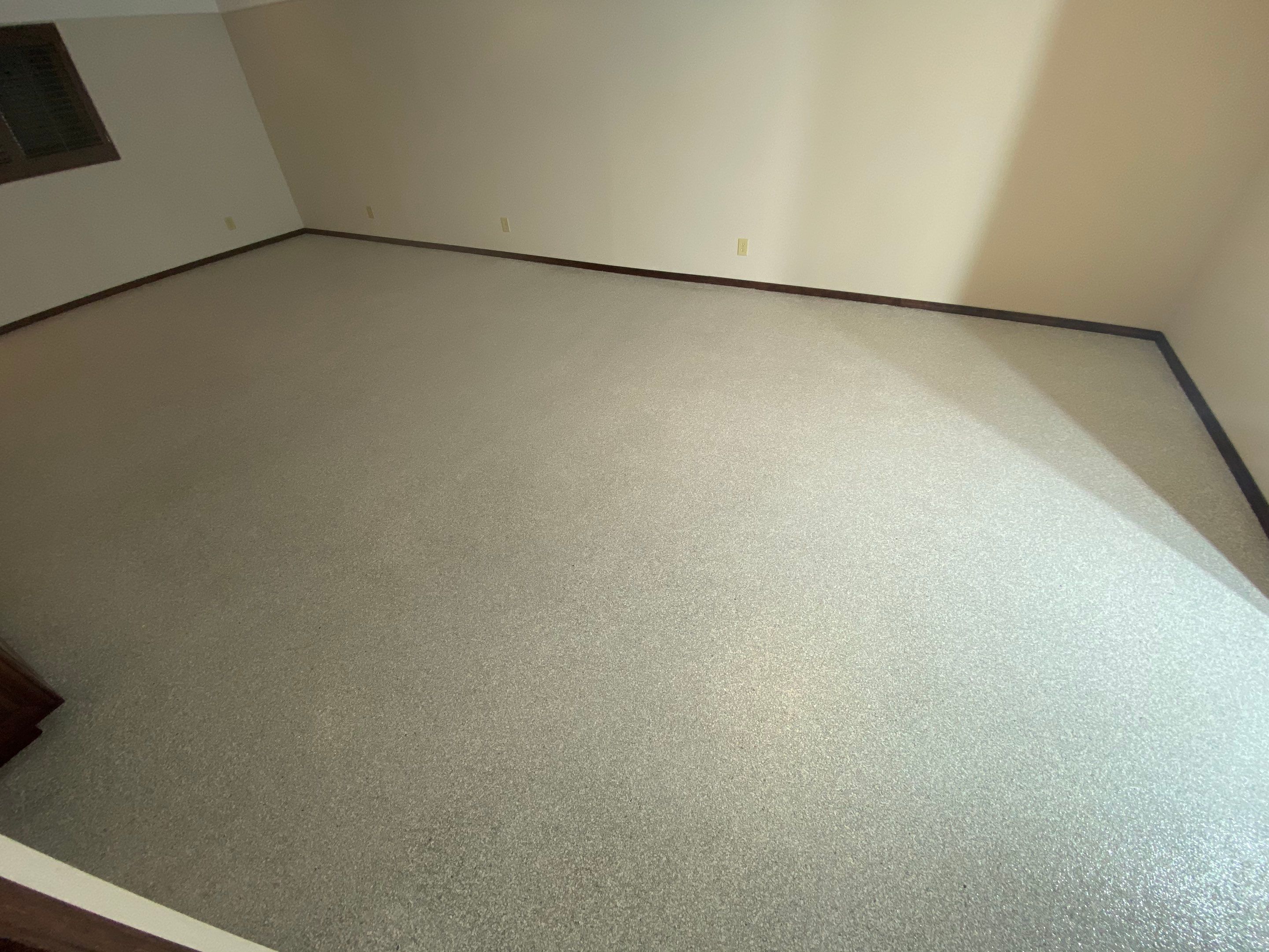 Basement Transformation using Ash Colorway by Croc Coatings, LLC
